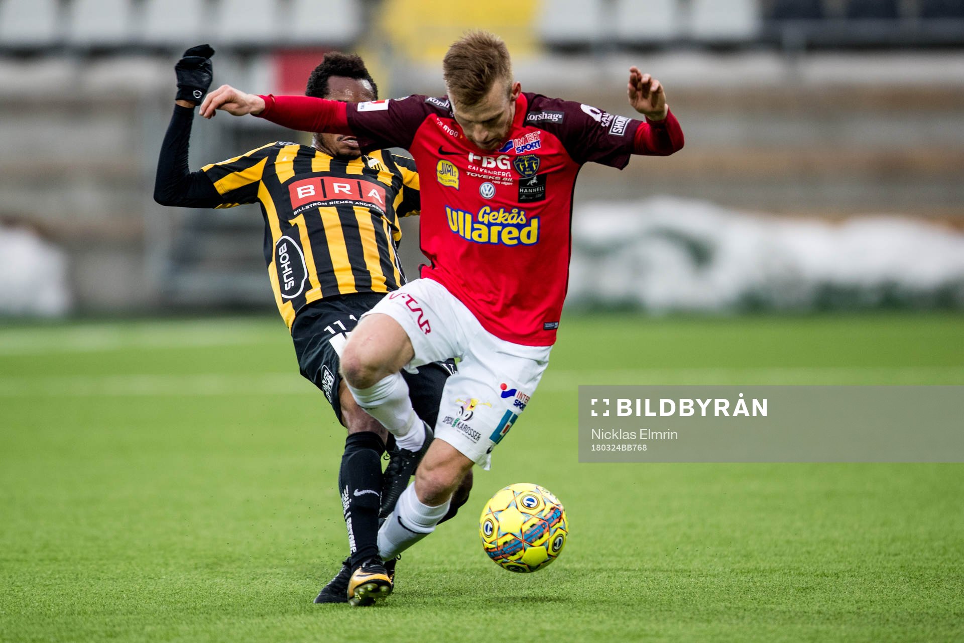 Falkenbergs Tobias Englund mot Häckens Nasiru Mohammed