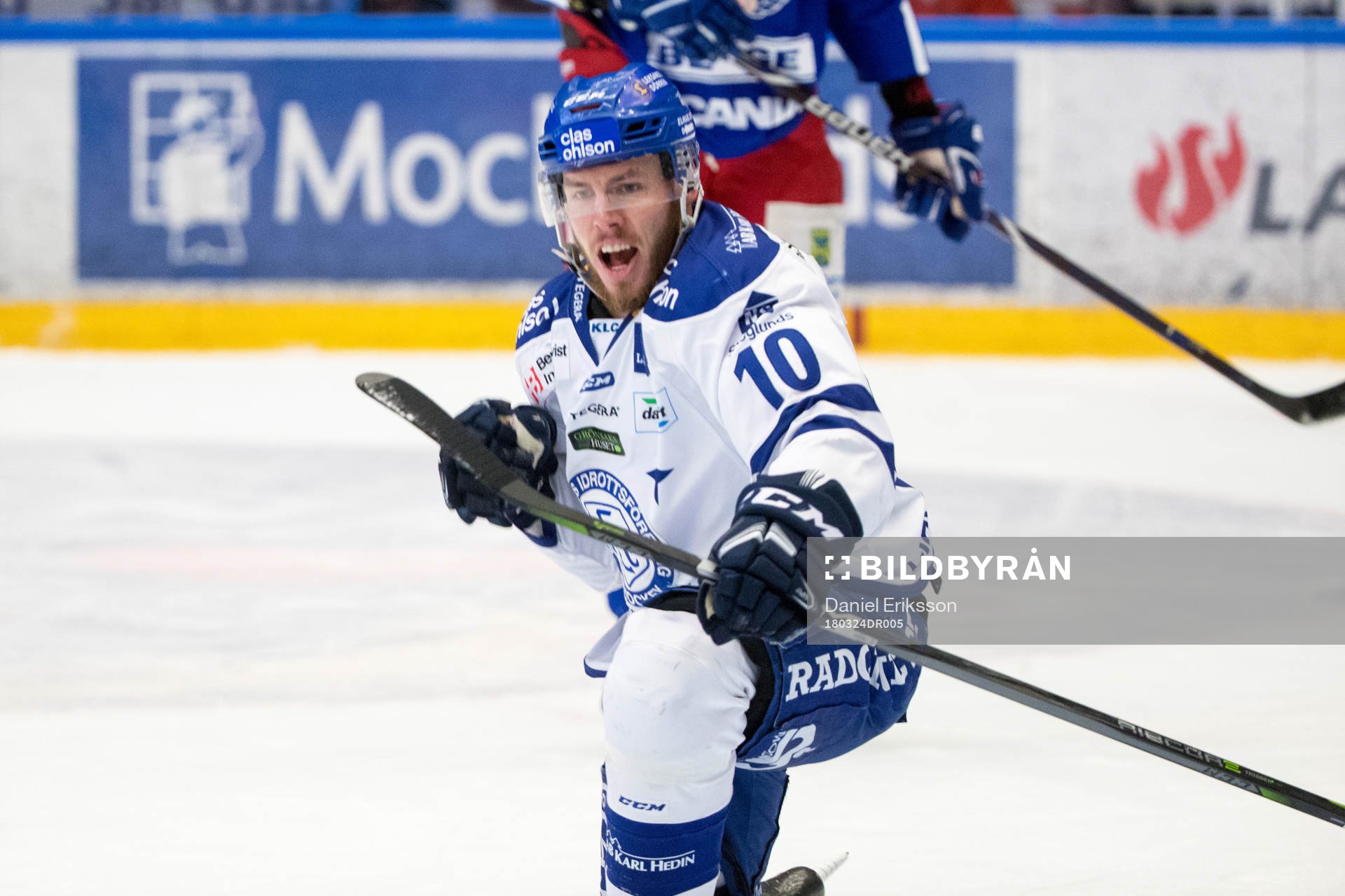 Leksands Matt Carey jublar