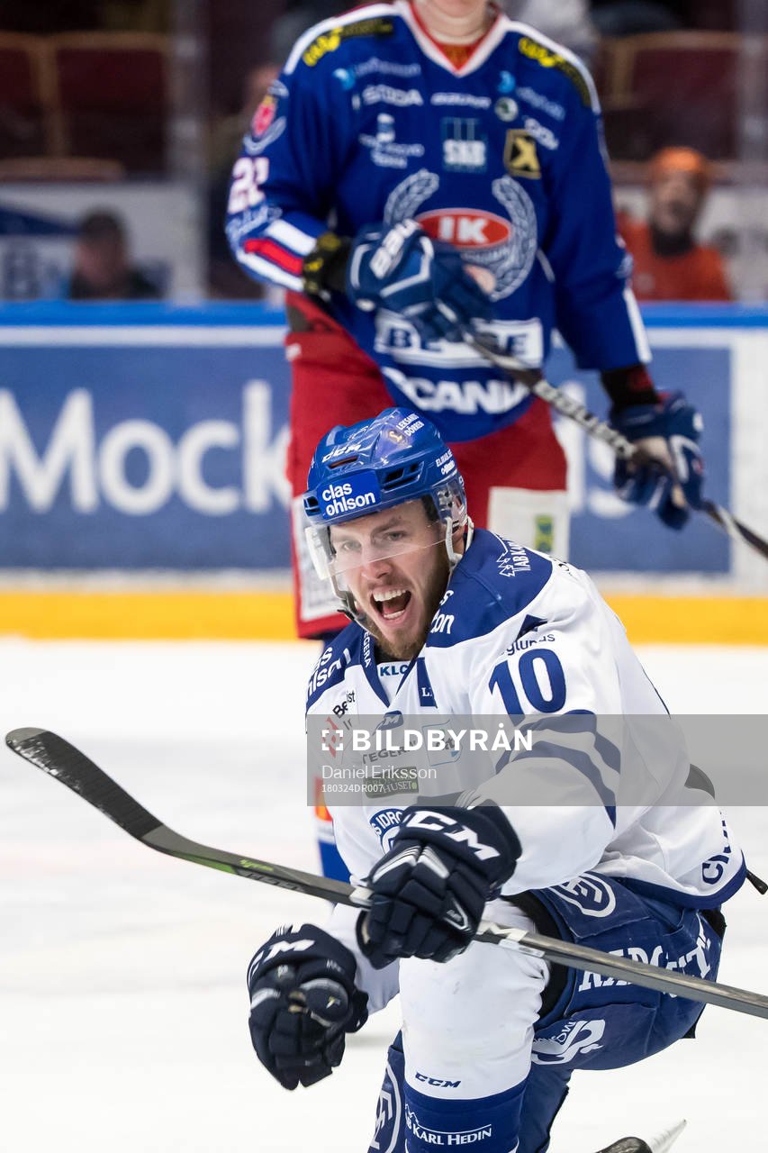 Leksands Matt Carey jublar