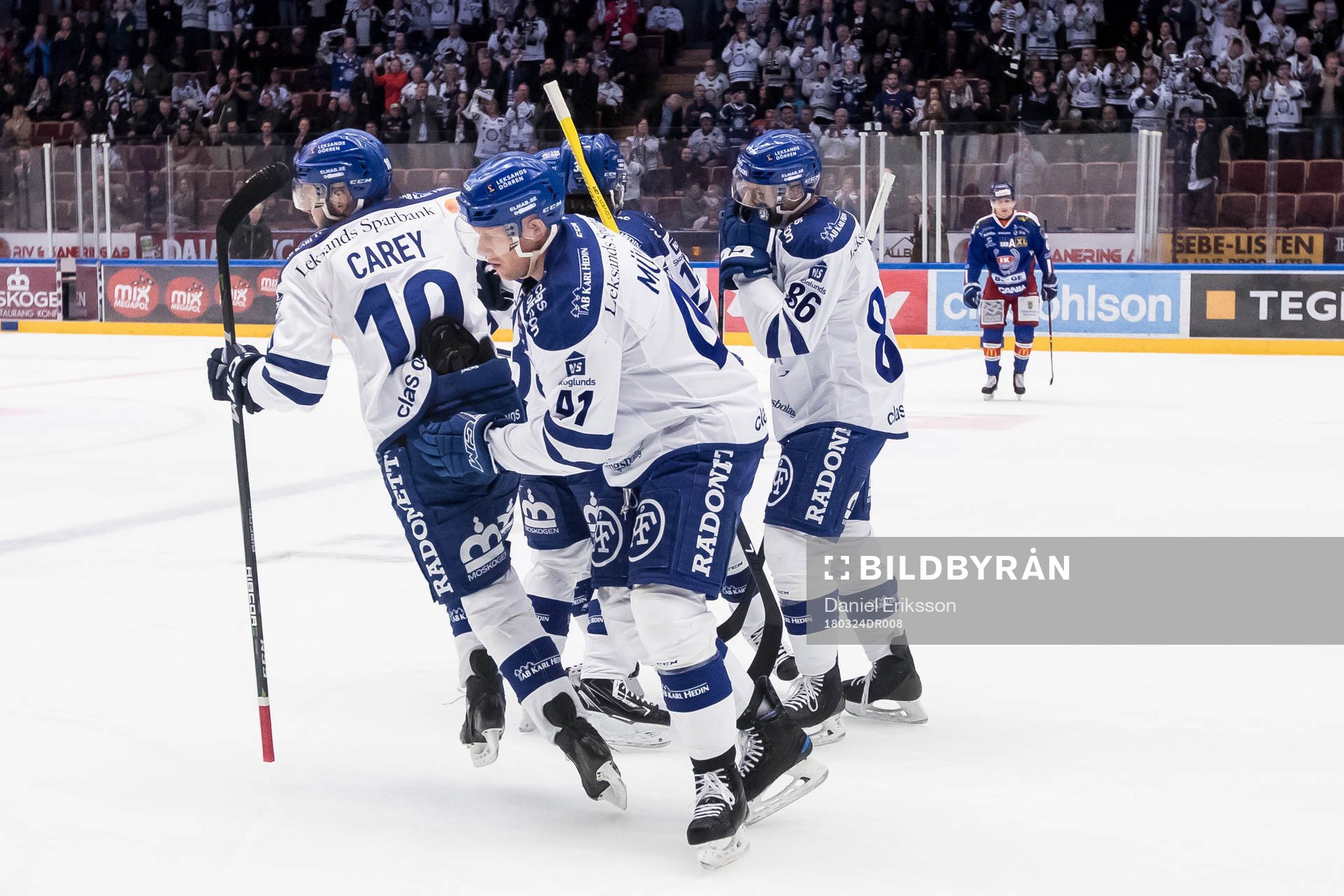 Leksands Matt Carey jublar