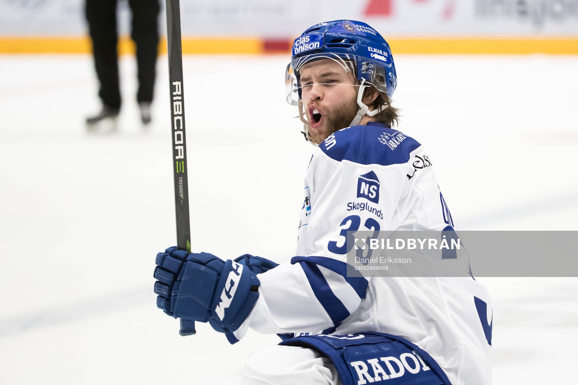 Leksands Anton Öhman jublar