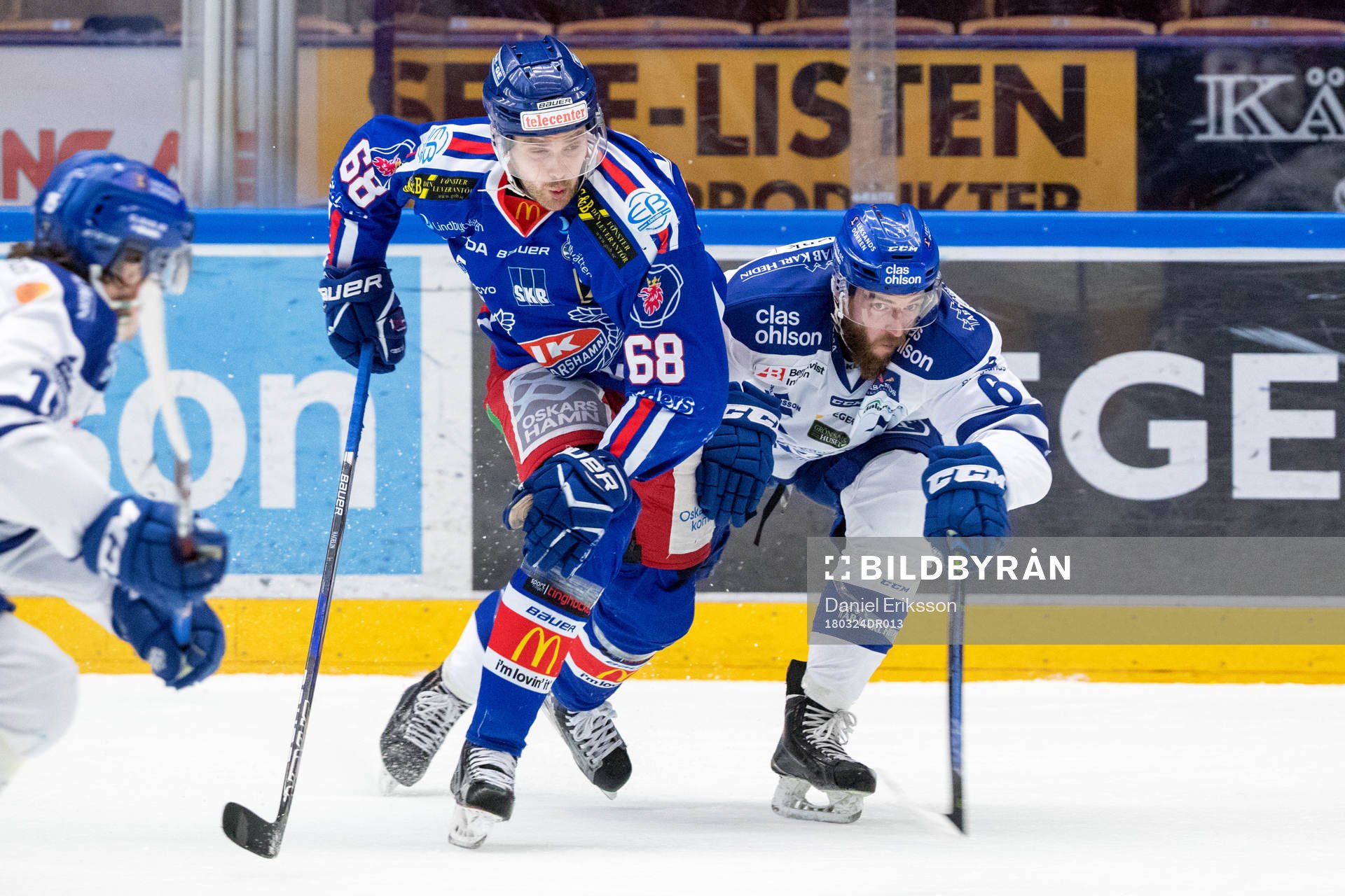 Oskarshamns Joakim Hagelin och Leksands Austin Madaisky