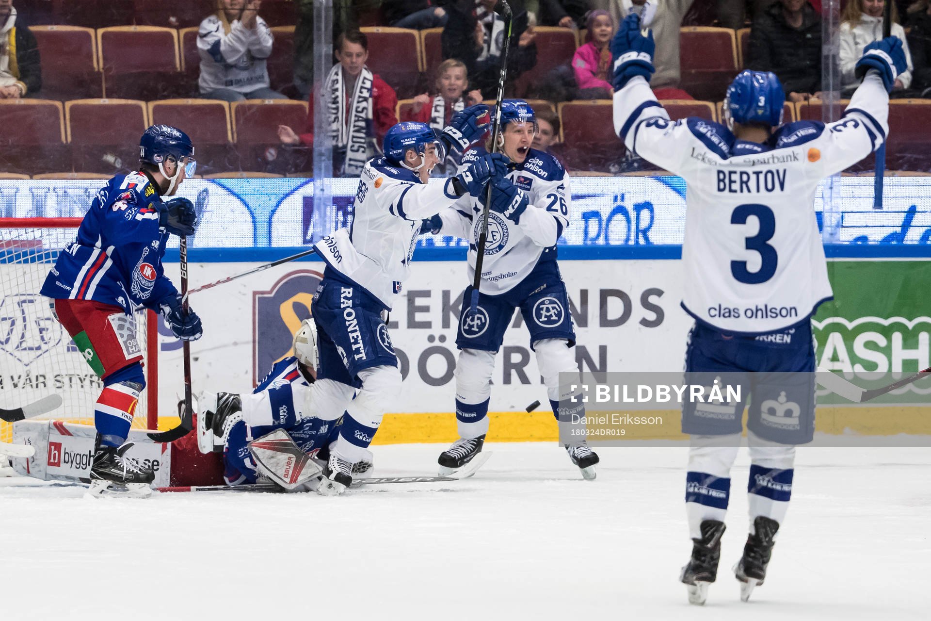 Leksands Tobias Forsberg och Patrik Norén och Daniel