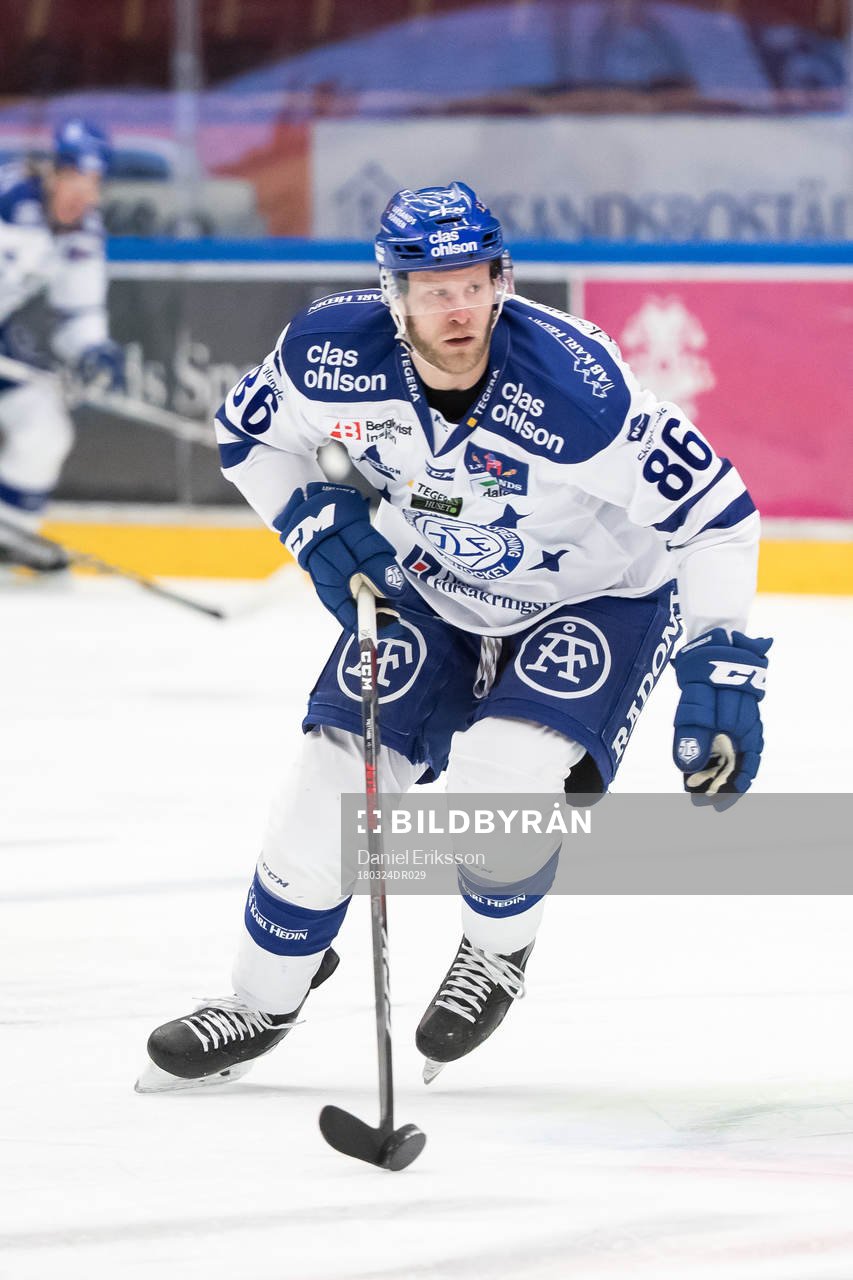 Leksands Daniel Pietta  i ishockeymatchen i
