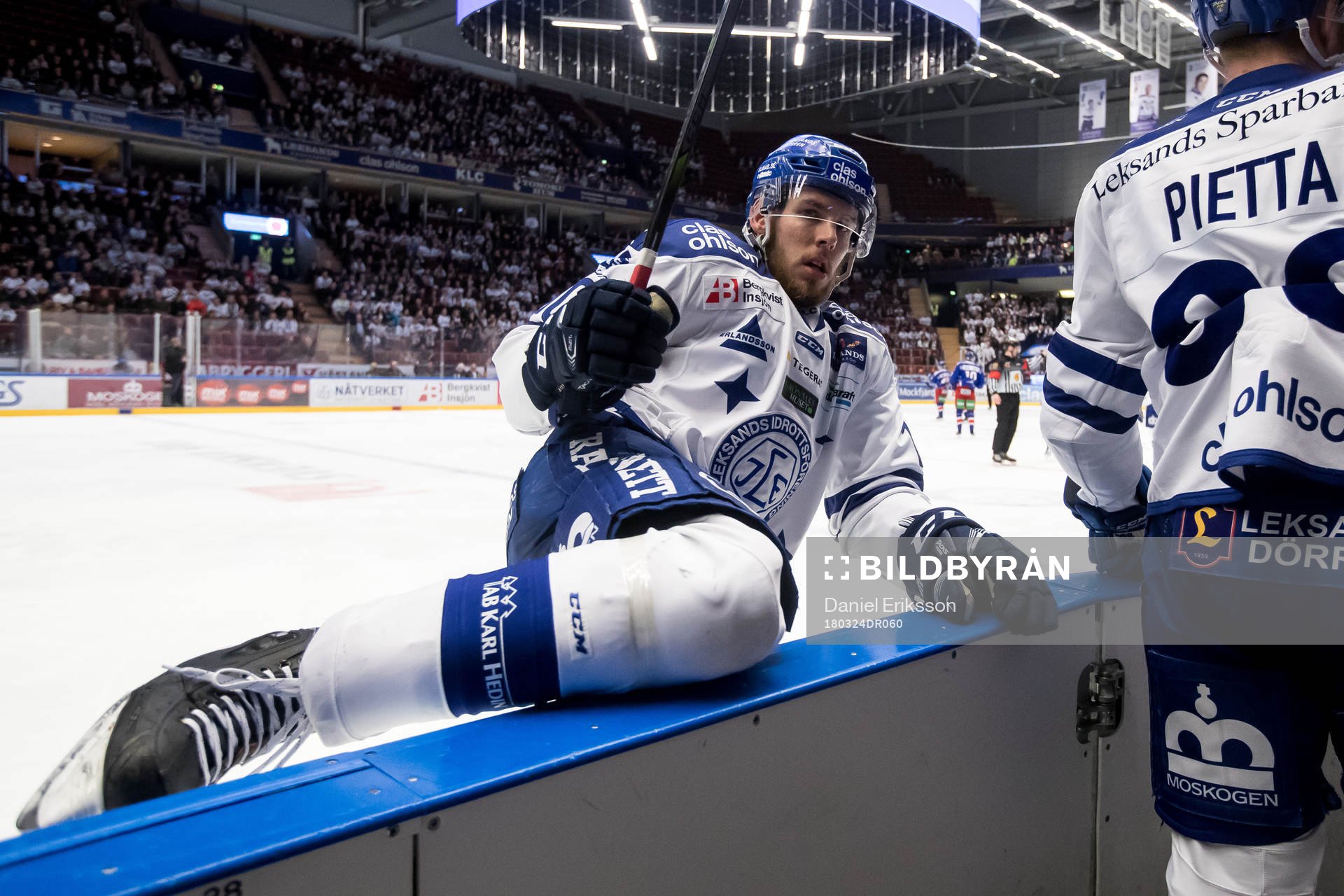 Leksands Matt Carey  i ishockeymatchen i hockeyallsvenska