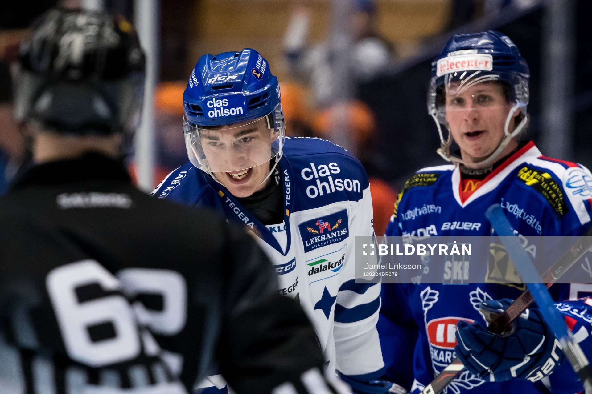 Leksands Tobias Forsberg  i ishockeymatchen i