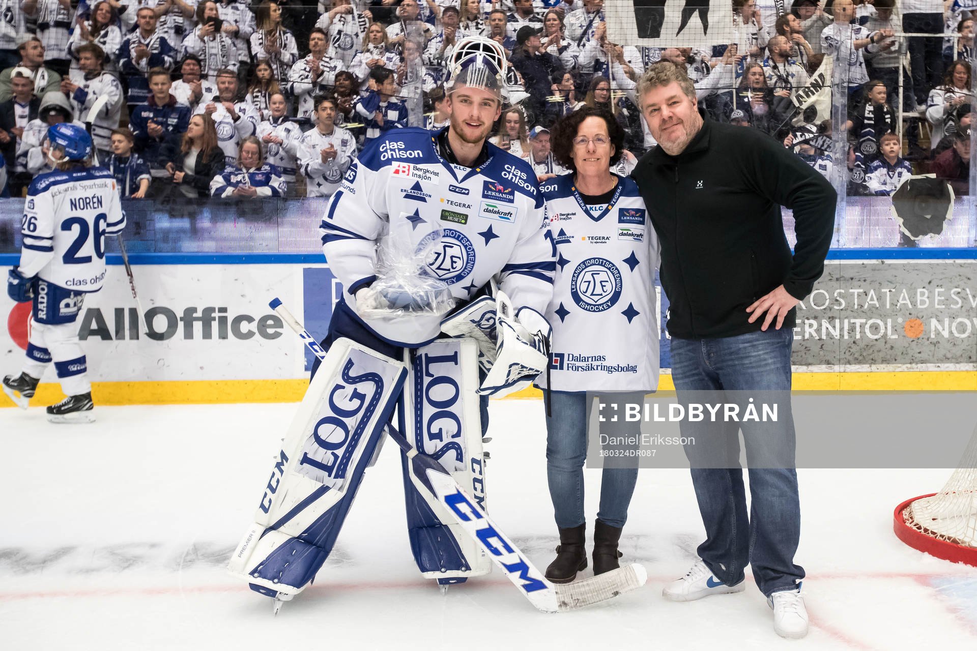Leksands målvakt Tex Williamsson utsedd till matchens