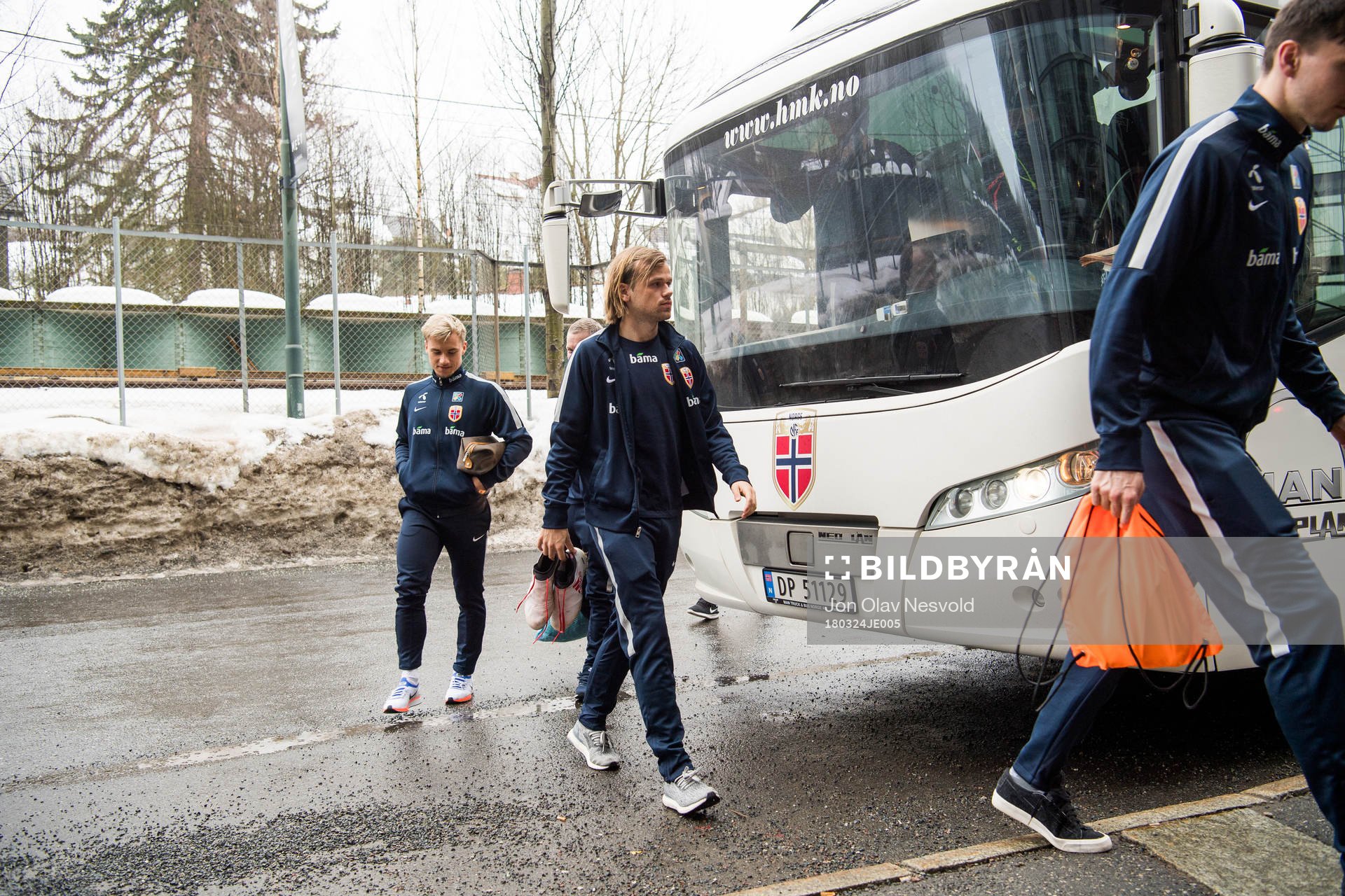 Fredrik Gulbrandsen and Iver Fossum of Norway arrive at a