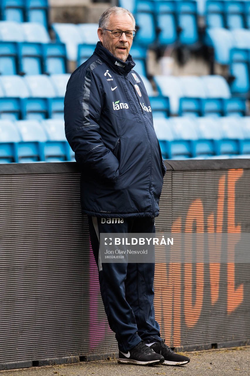Lars Lagerbäck, head coach of Norway