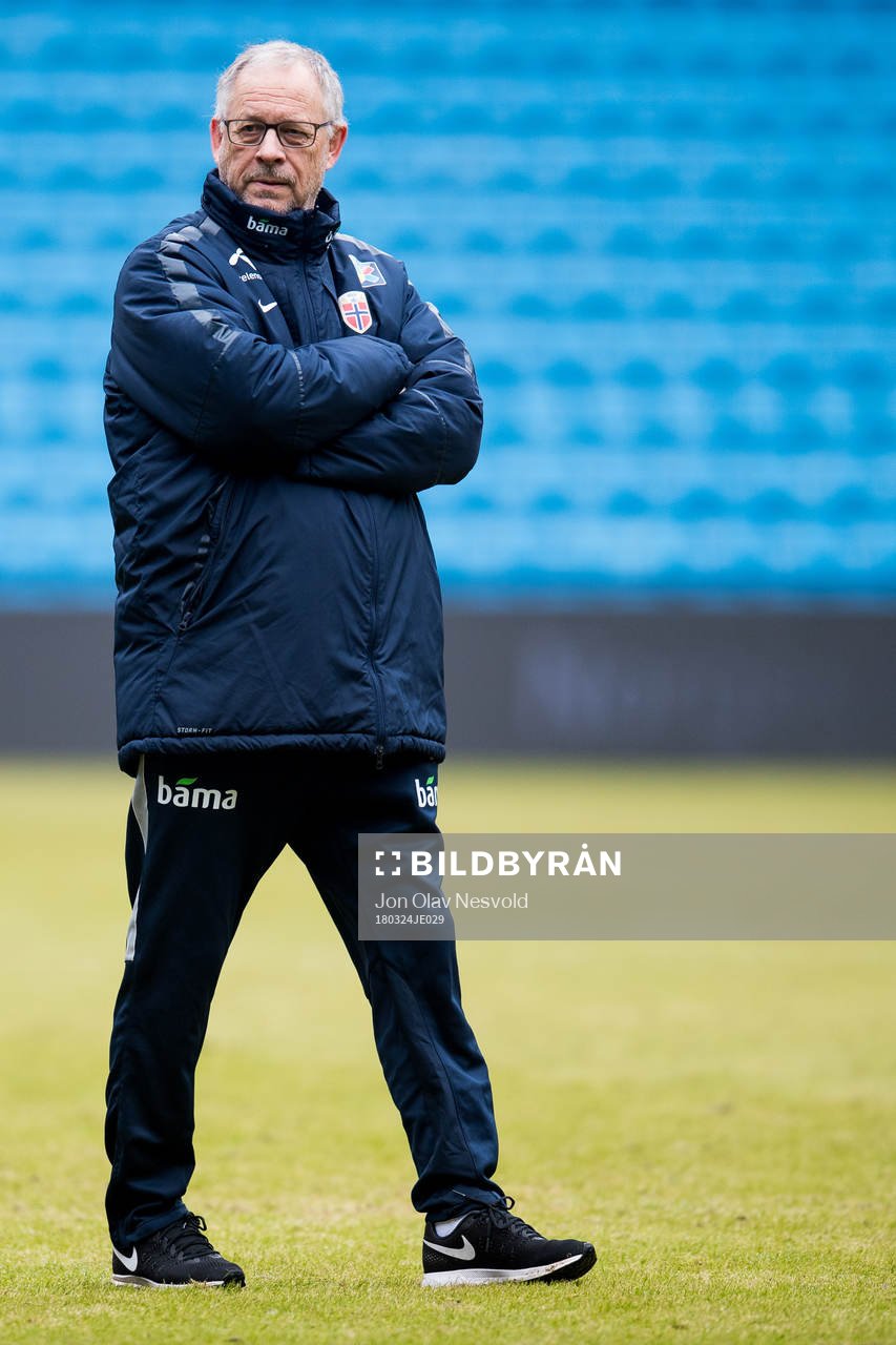 Lars Lagerbäck, head coach of Norway