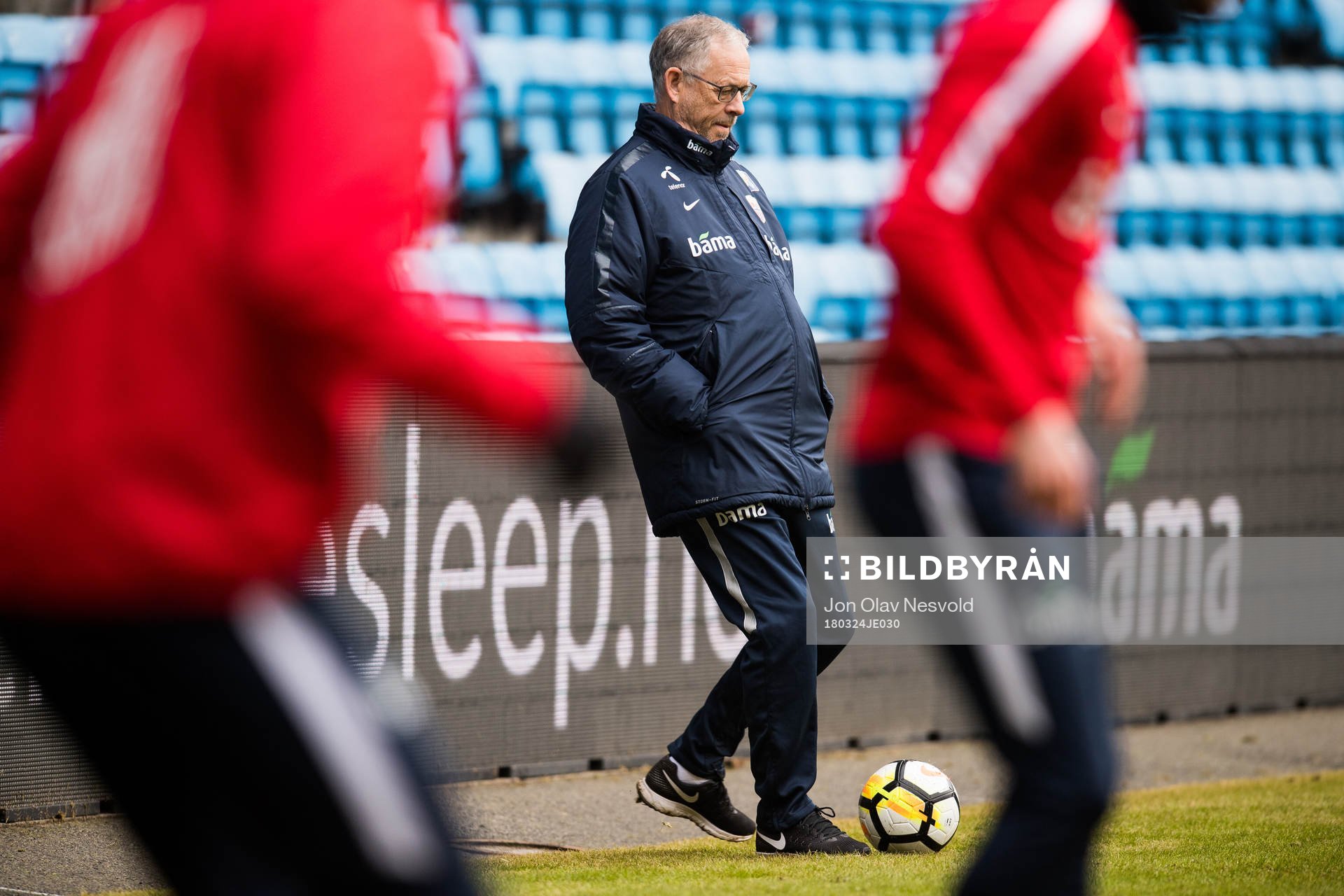 Lars Lagerbäck, head coach of Norway