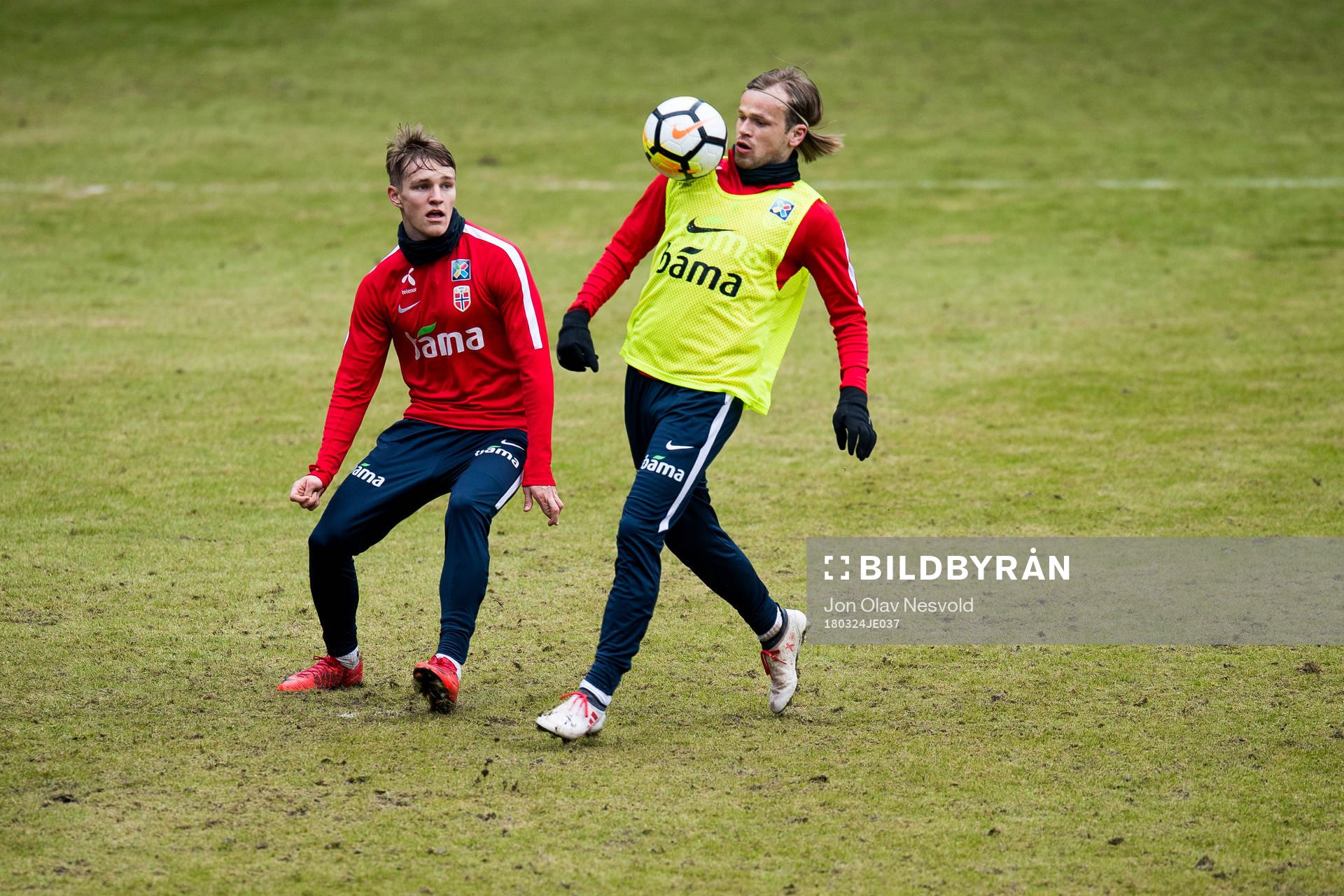 Martin Ødegaard and Iver Fossum of Norway