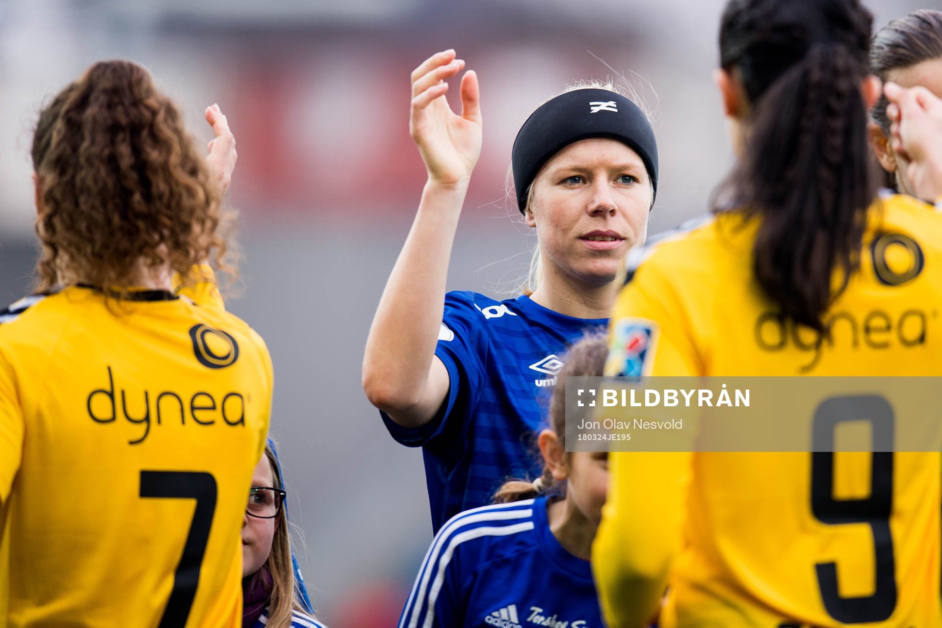 Ingrid Katrine Buer Søndenå of Vålerenga ahead of the Toppserien match between Vålerenga and LSK Kvinner on March 24, 2018 in Oslo.