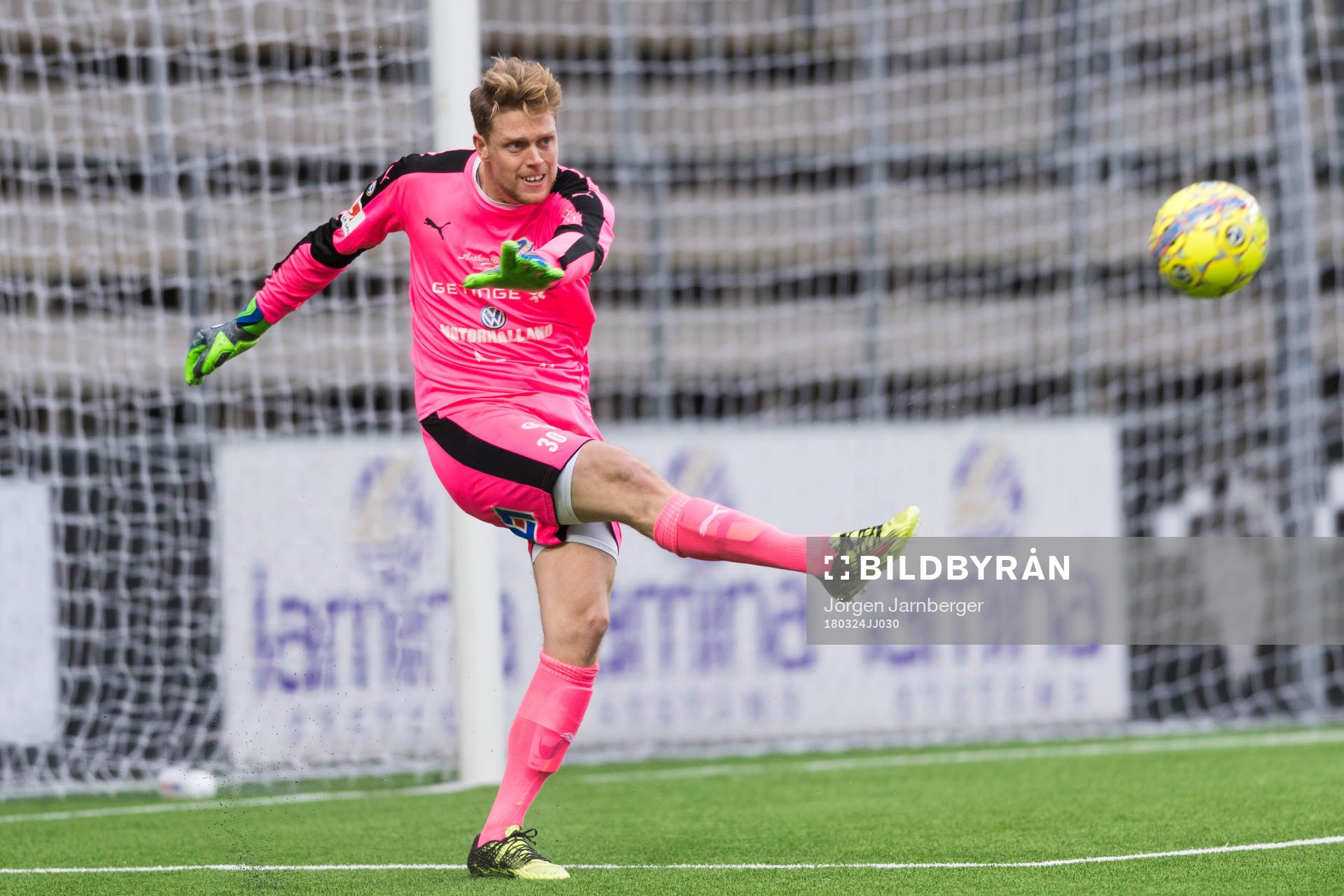 Halmstads målvakt Malkolm Nilsson