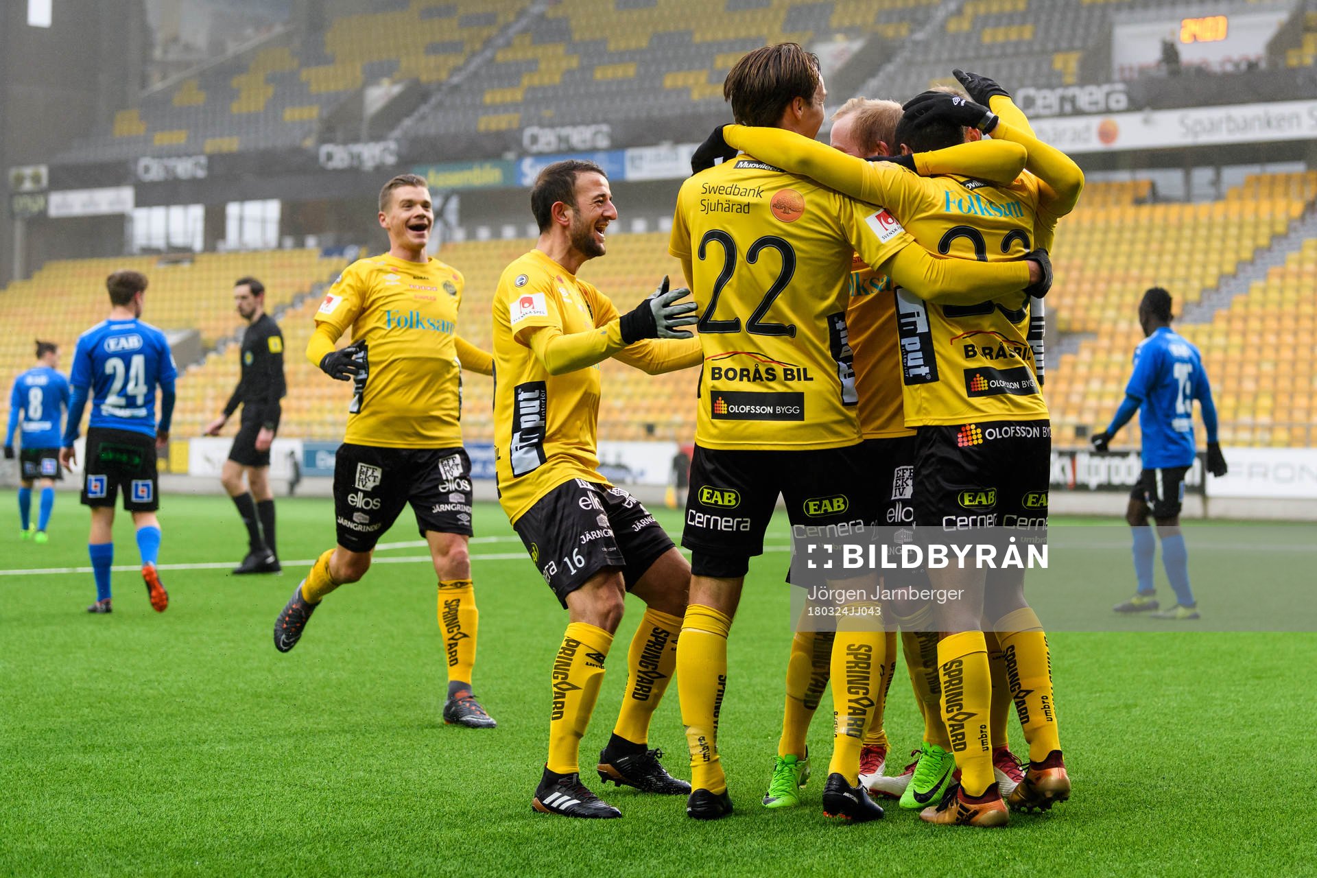 Elfsborgs spelare jublar
