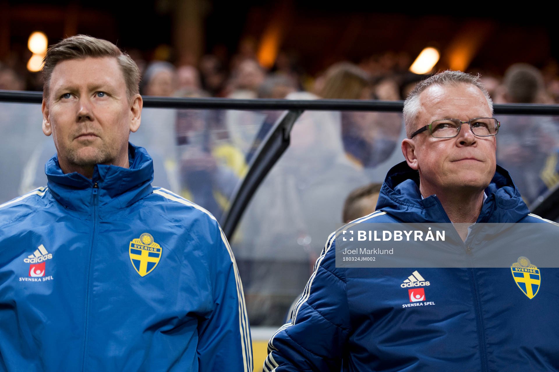 Sveriges assisterande förbundskapten Peter Wettergren och
