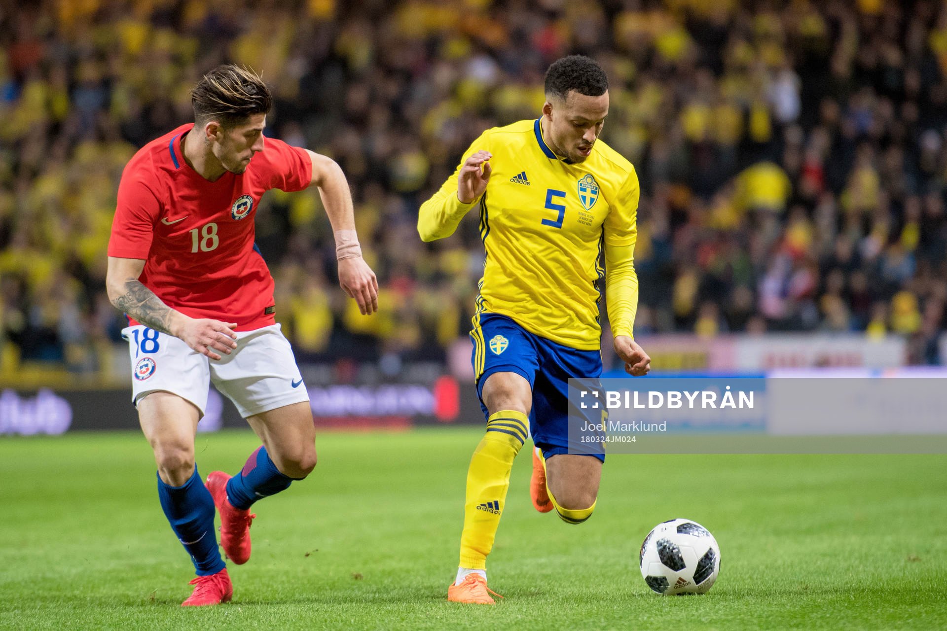 Chiles Angelo Sagal och Sveriges Martin Olsson