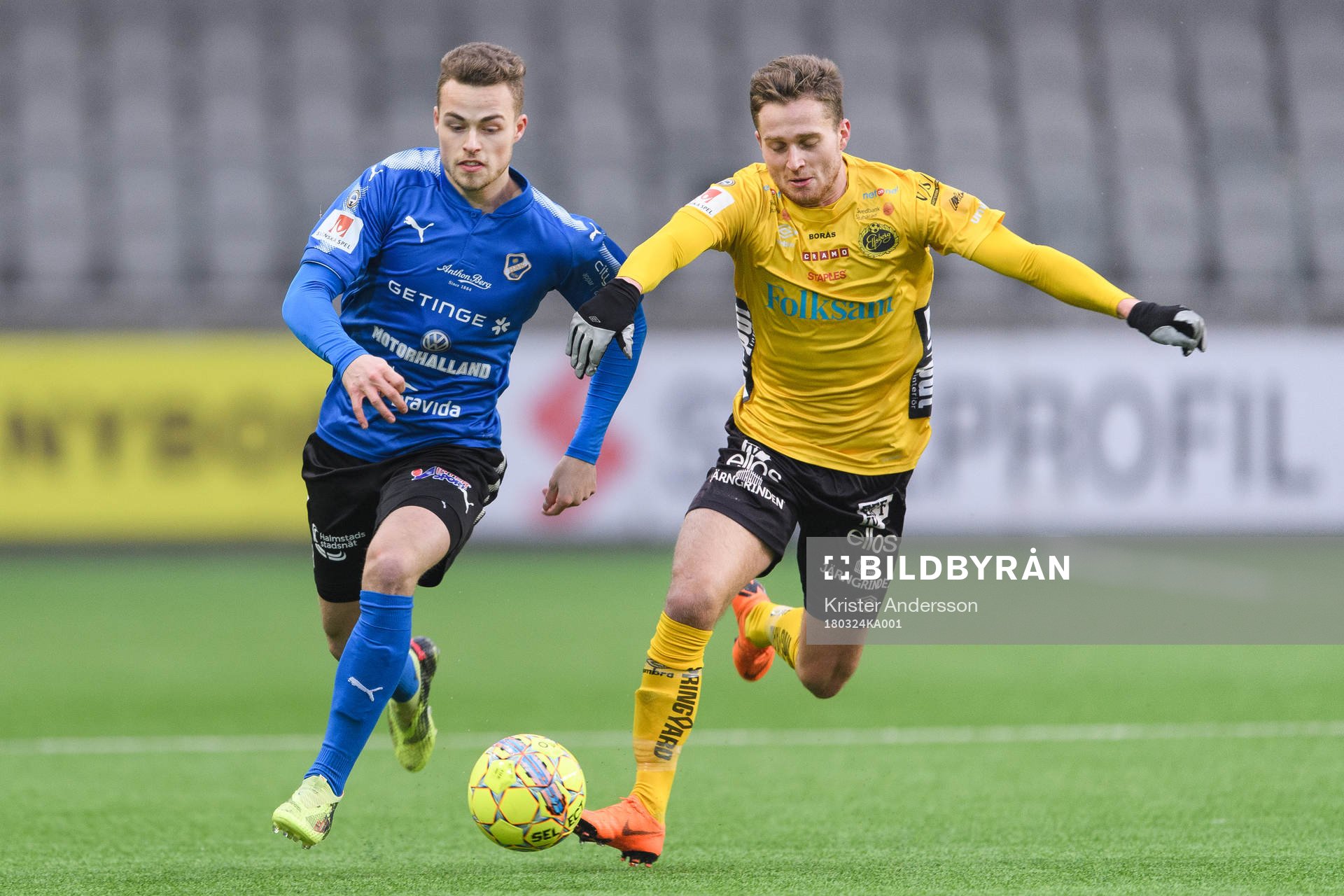 Halmstads Gabriel Gudmundsson och Elfsborgs Adam Lundqvist