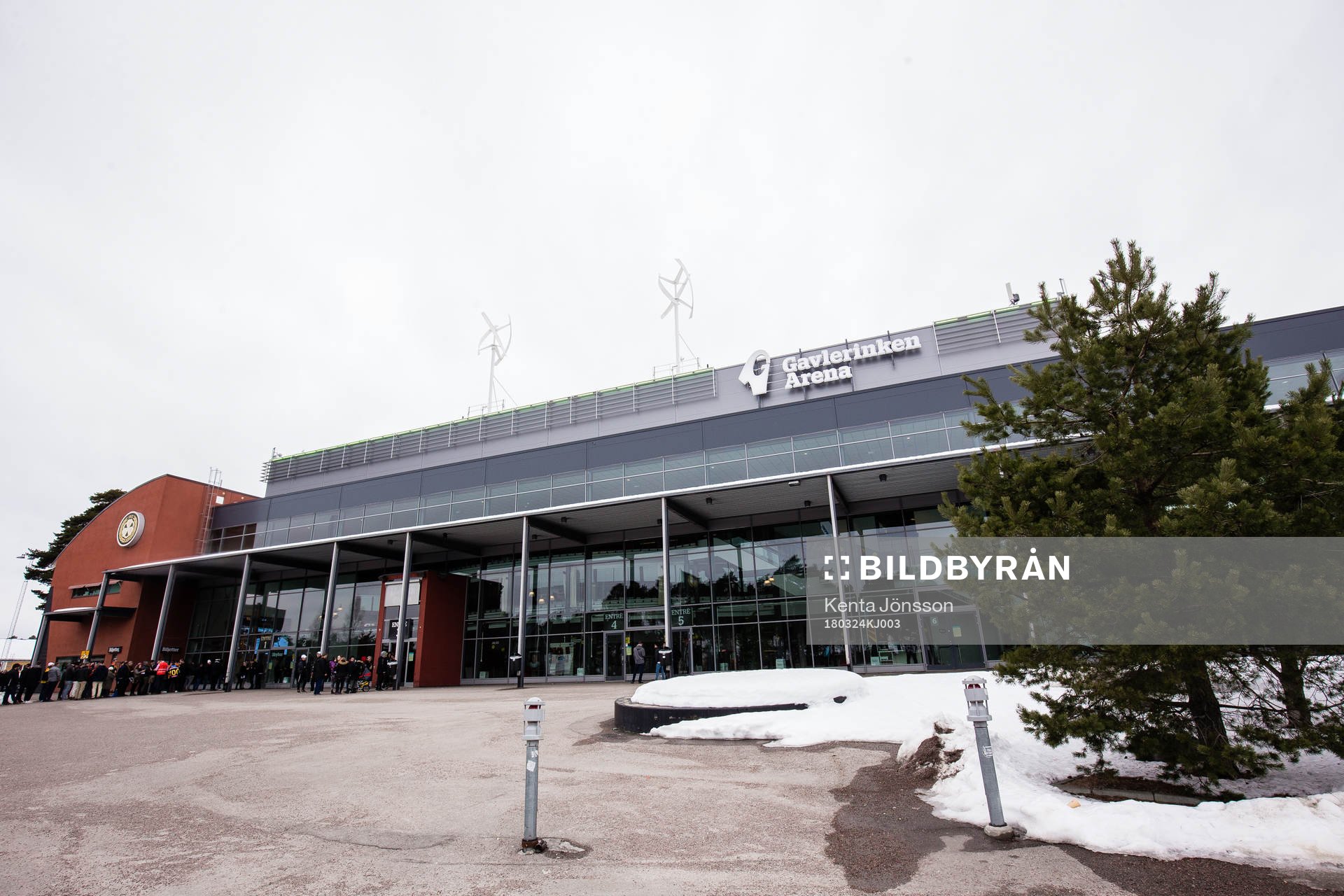 Exteriör av Gavlerinken innan kvartsfinal 4 i