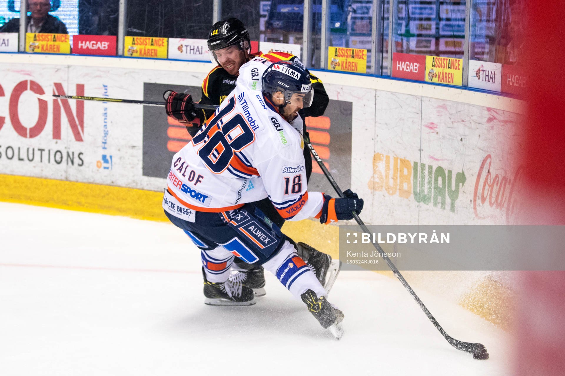 Växjös Andrew Calof och Brynäs Kevin Clark