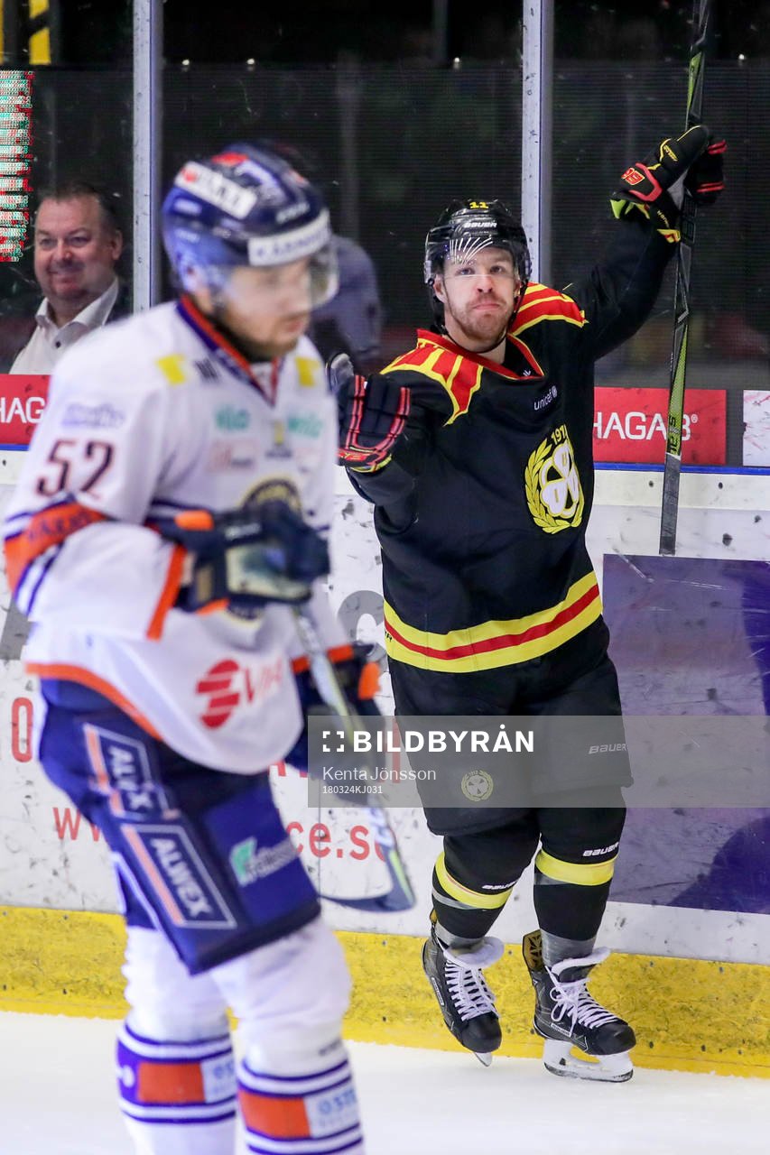 Brynäs Kevin Clark jublar