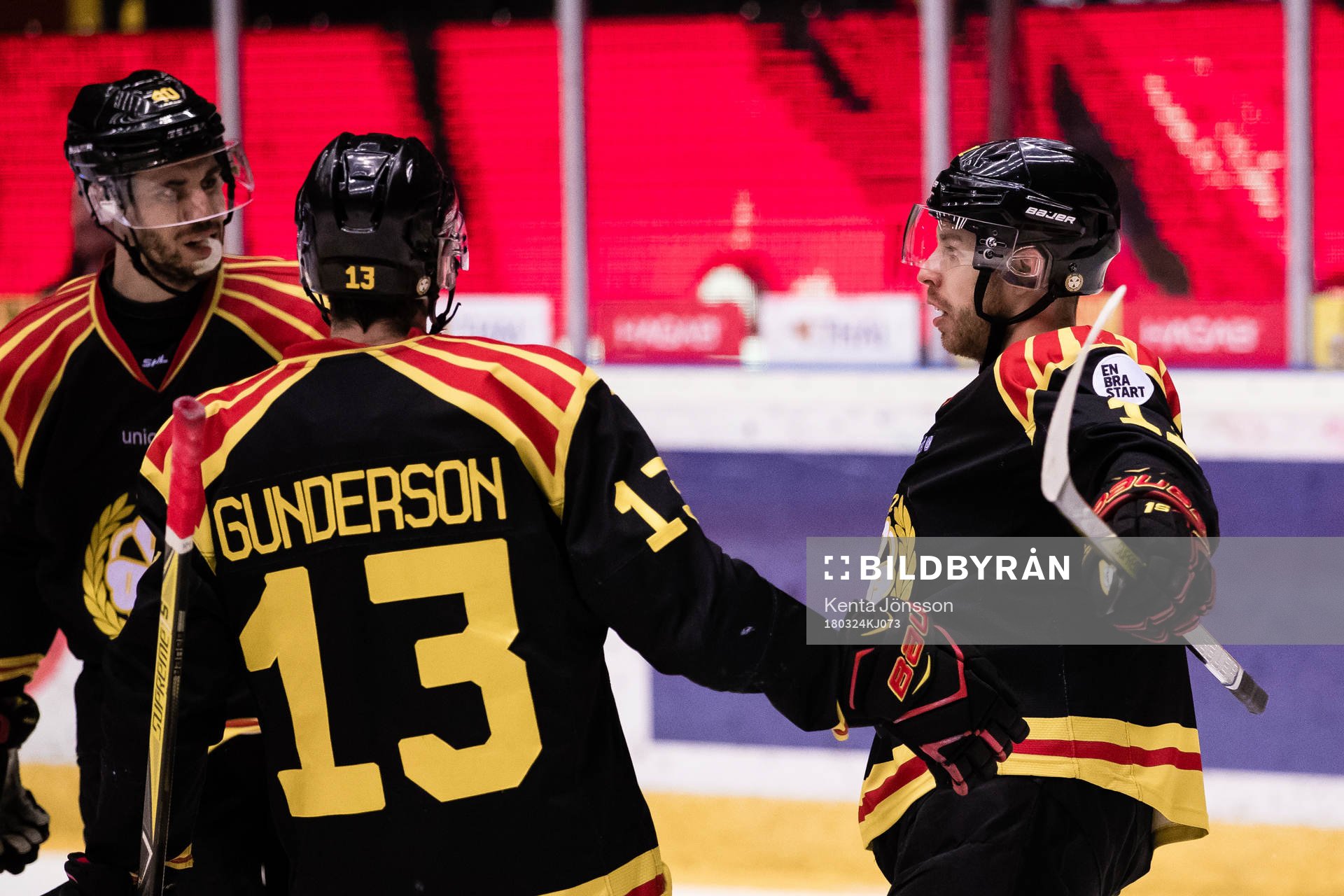 Brynäs Kevin Clark jublar