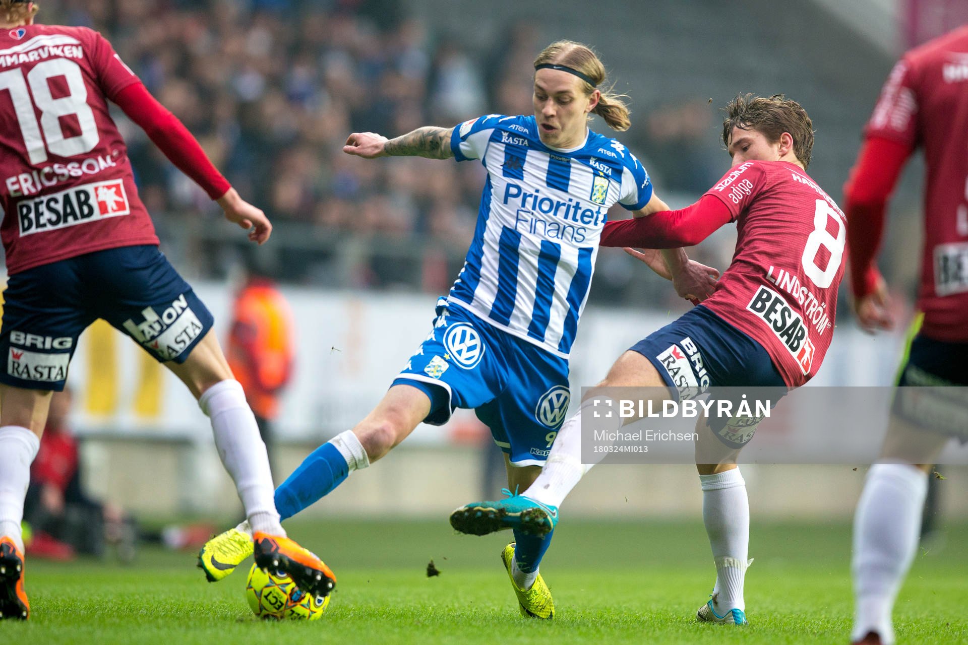 IFK Göteborgs Elias Mar Omarsson  och Örgrytes Jacob