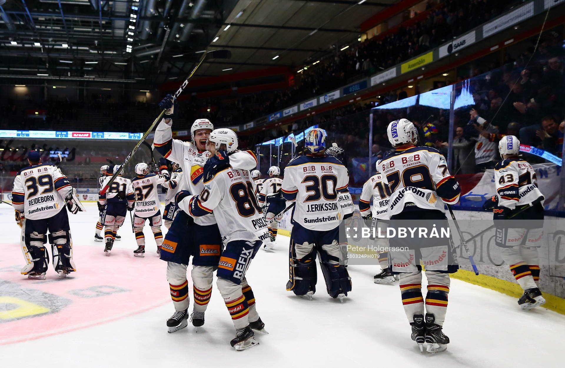 Djurgårdens spelare jublar