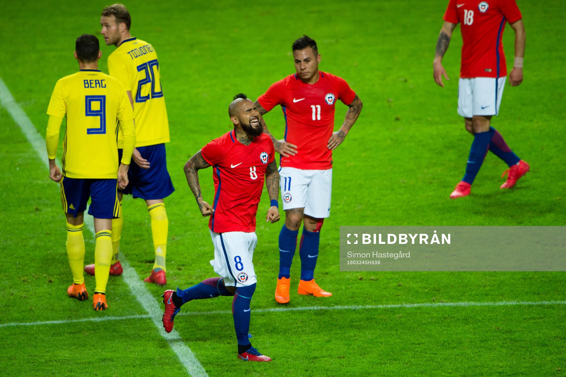 Chiles Arturo Vidal jublar