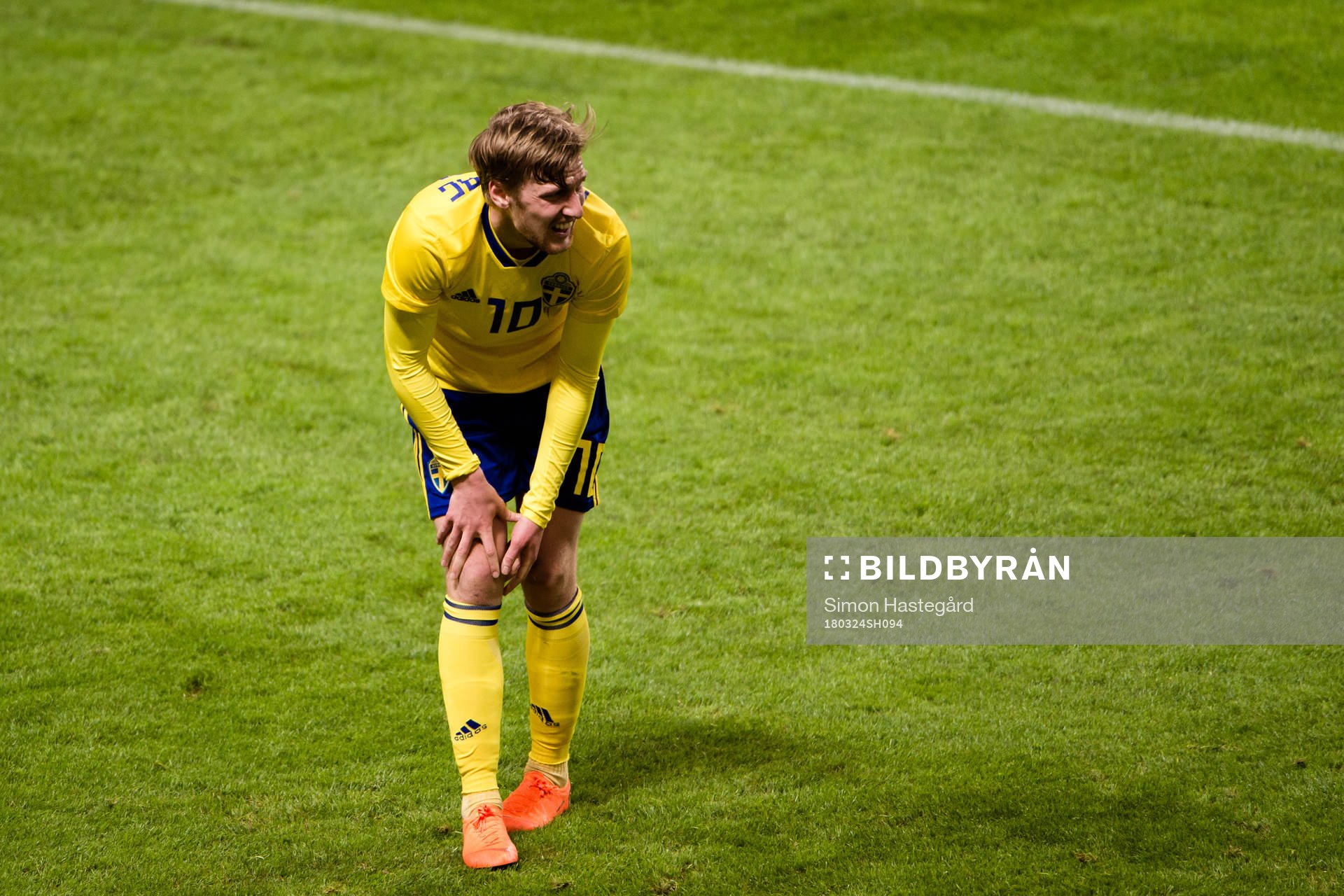 Sveriges Emil Forsberg har ont