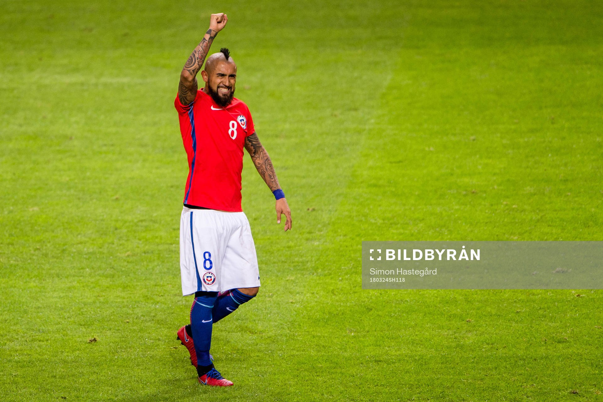 Chiles Arturo Vidal jublar