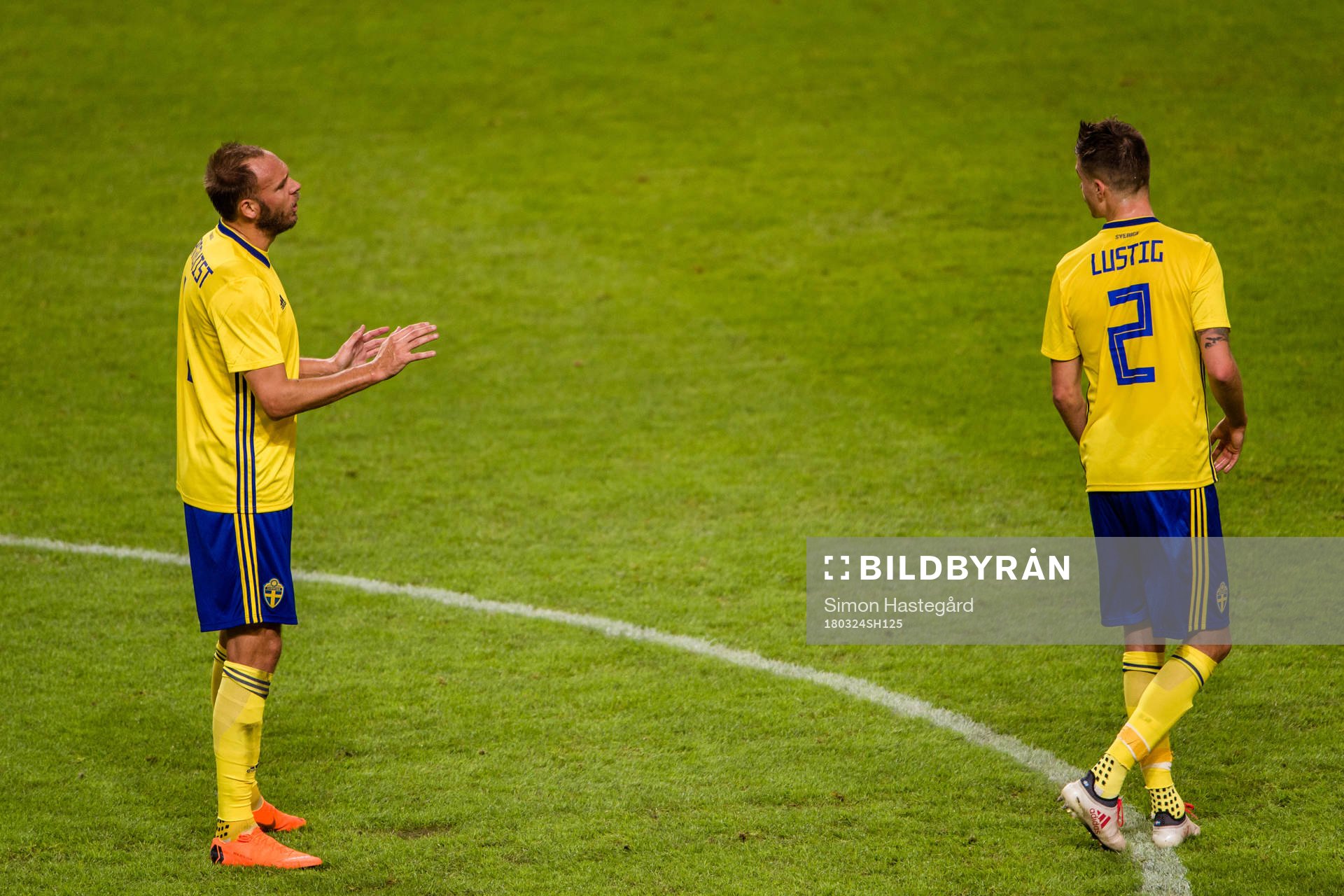 Sveriges Andreas Granqvist och Mikael Lustig