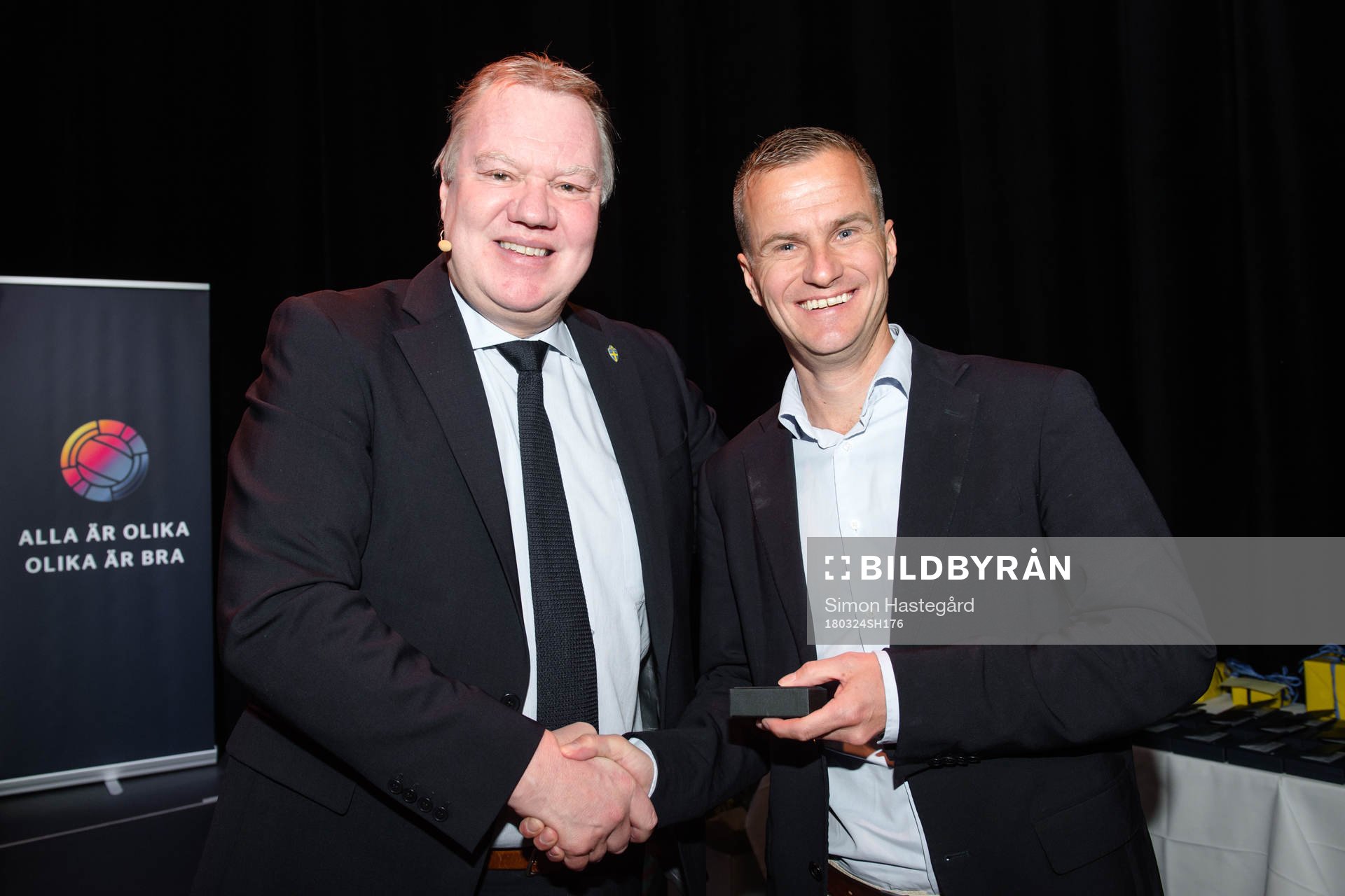 Daniel Gustavsson  får Domarnålen i guld under Svenska Fotbollförbundets årsmöte den 24 mars 2018 i Stockholm.
