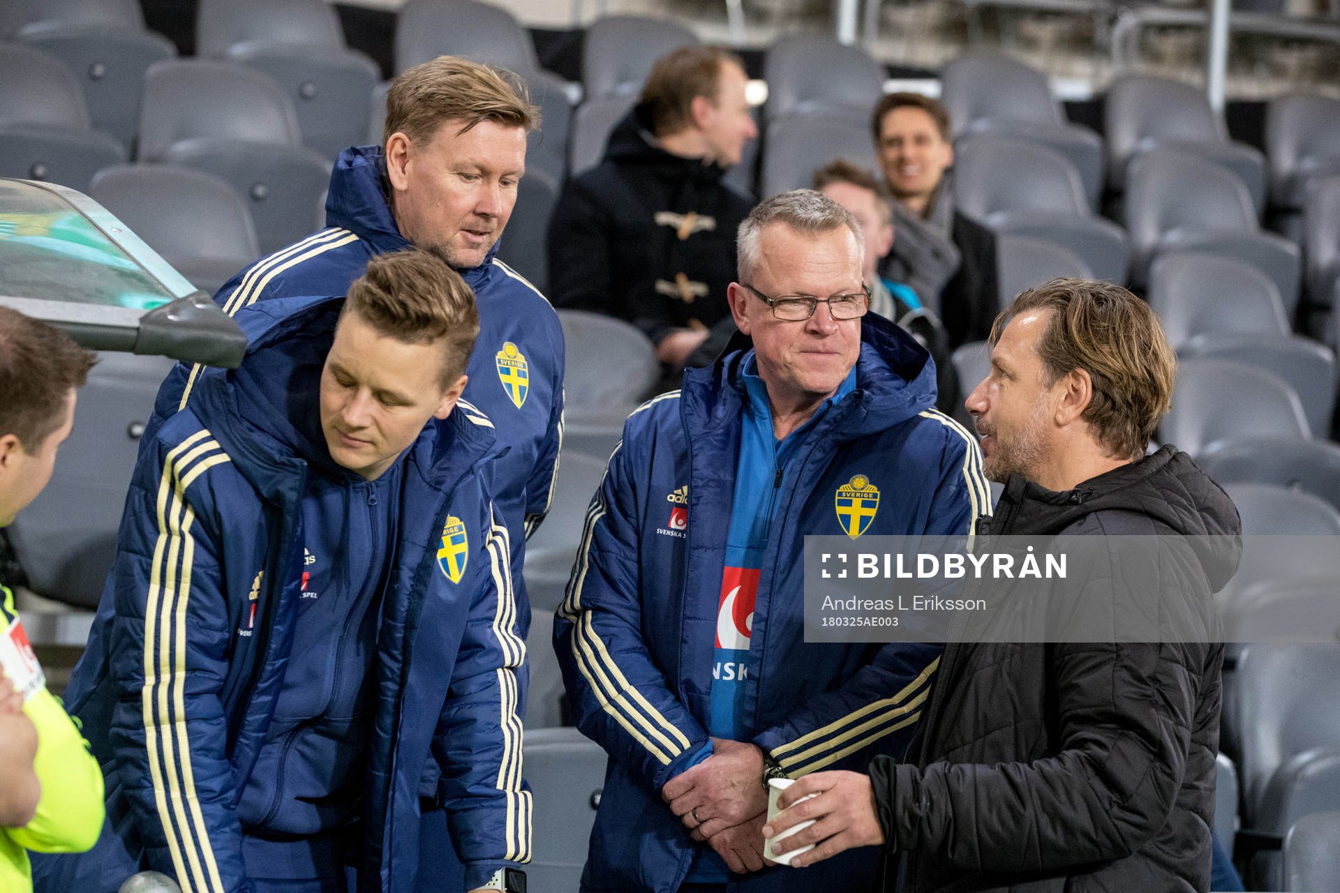 Sveriges förbundskapten Janne Andersson och assisterande