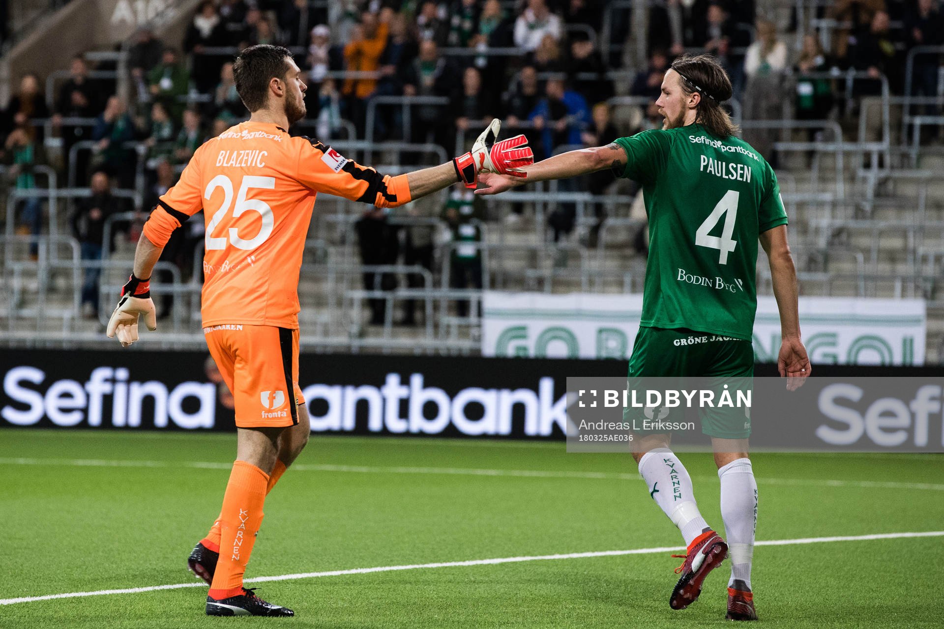 Hammarbys Davor Blazevic och Björn Paulsen