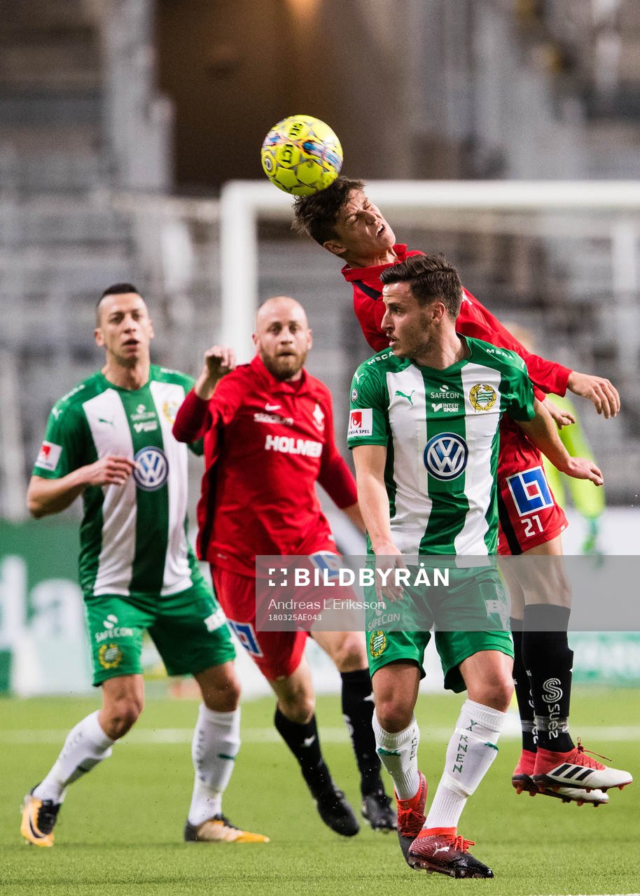Norrköpings Simon Thern och Hammarbys Jeppe Andersen