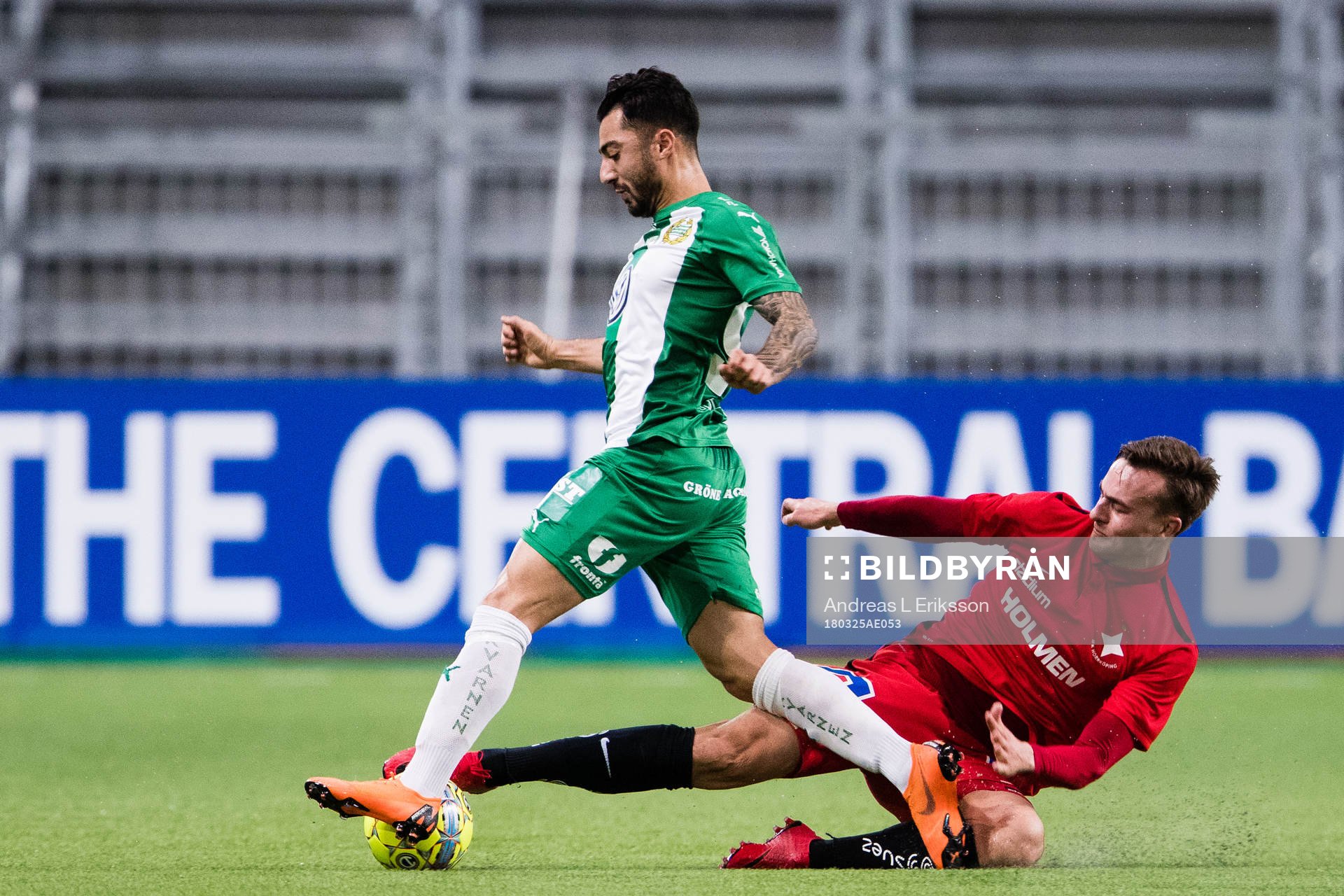 Hammarbys Jiloan Hamad och Norrköpings Henrik Castegren