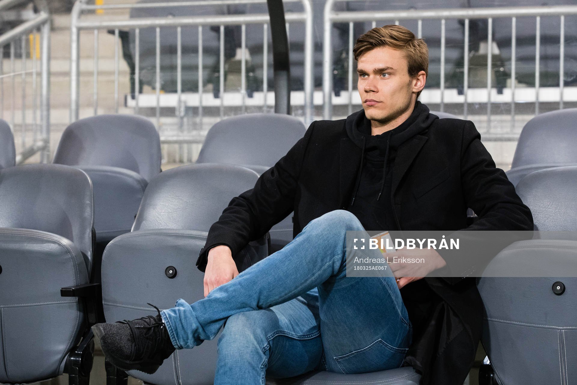Hammarbys Marcus Degerlund innan en träningsmatch i