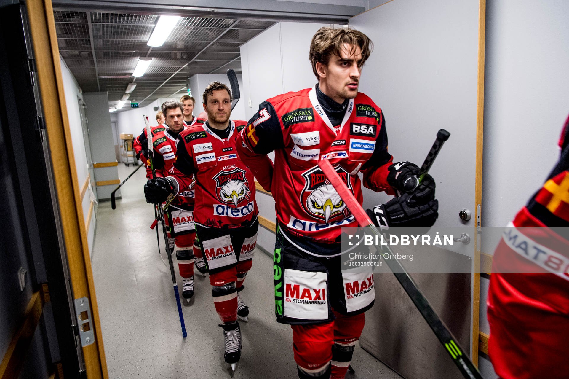 Malmö Redhawks Nils Andersson innan kvartsfinal 4 i