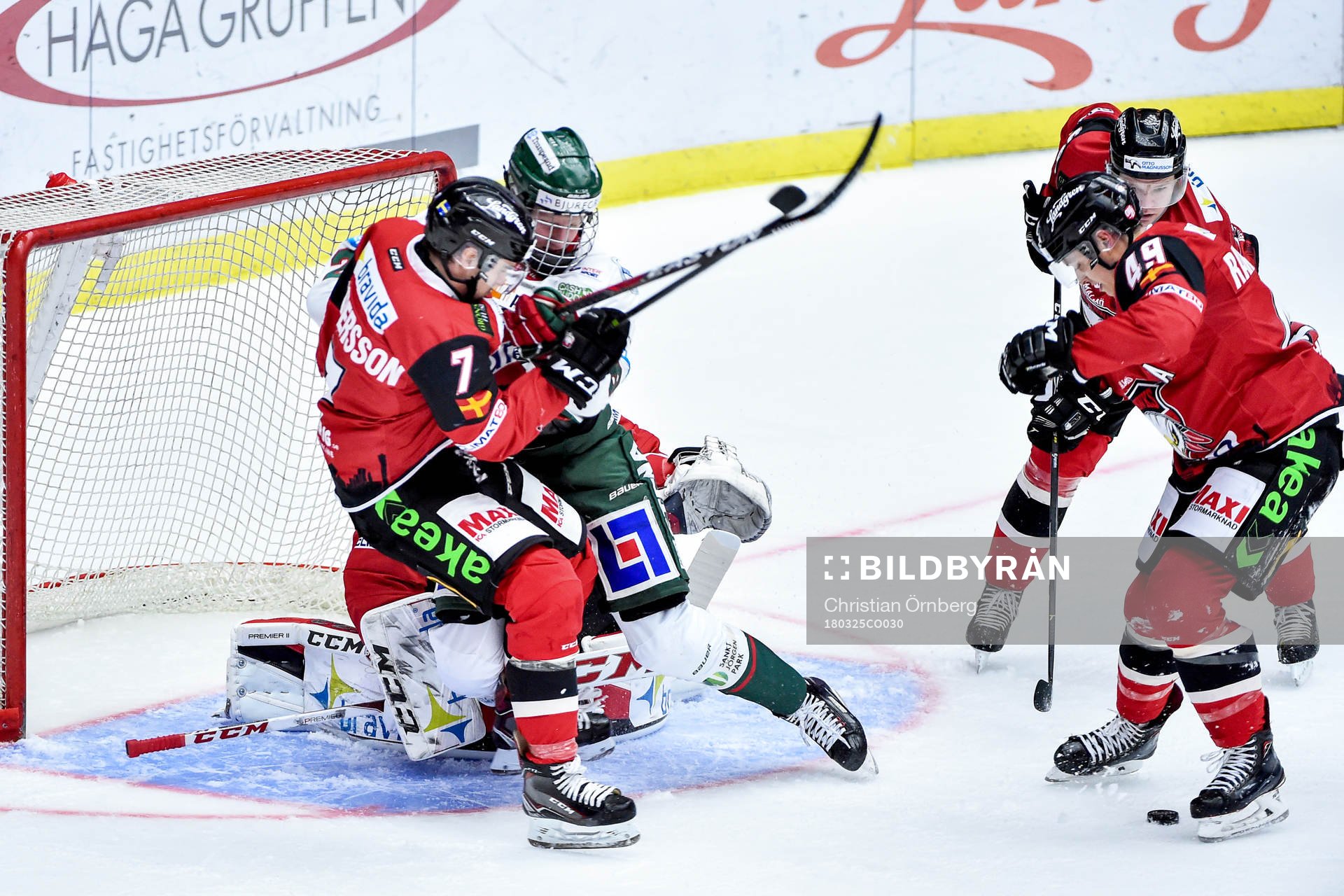 Frölundas Rasmus Dahlin och Malmö Redhawks Nils