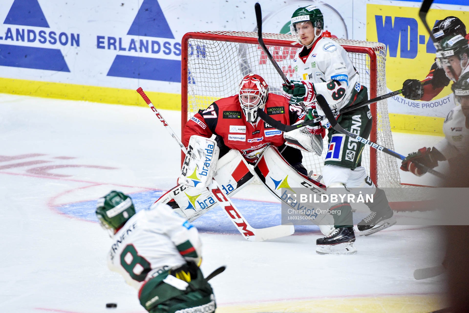 Frölundas John Nyberg och Simon Hjalmarsson och Malmö