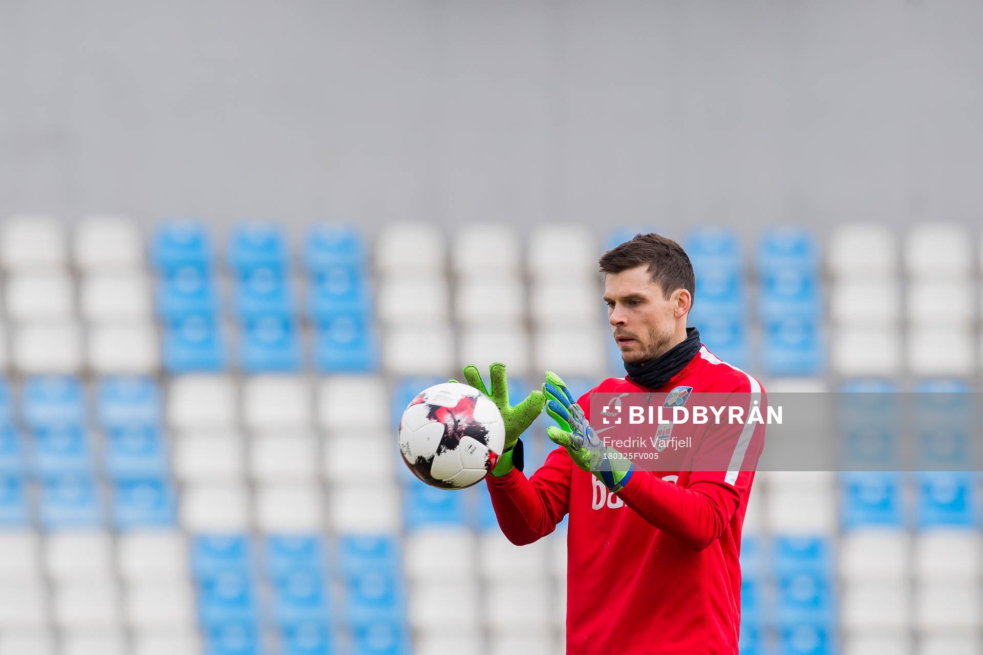 Goalkeeper Rune Almenning Jarstein of Norway