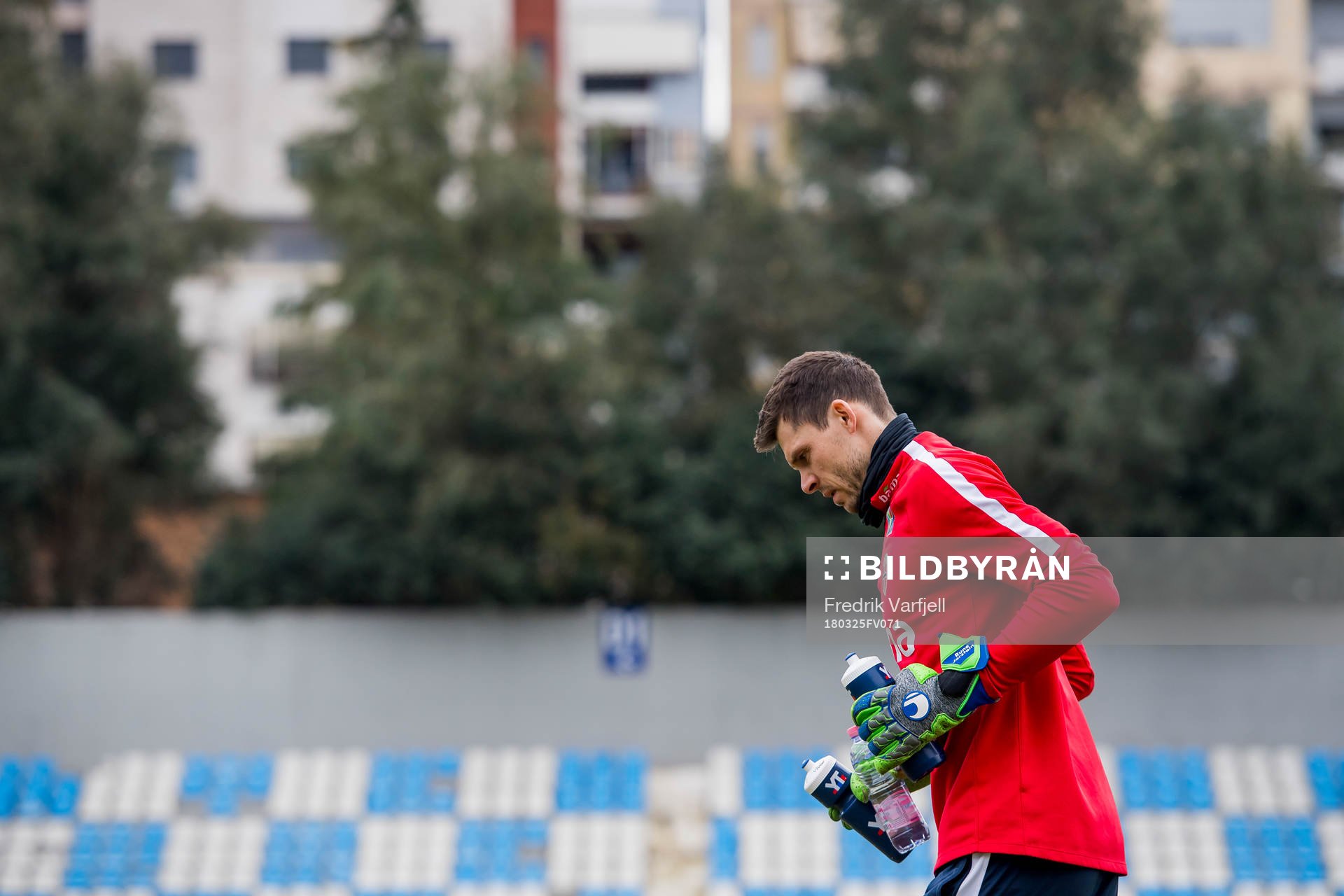 Goalkeeper Rune Almenning Jarstein of Norway