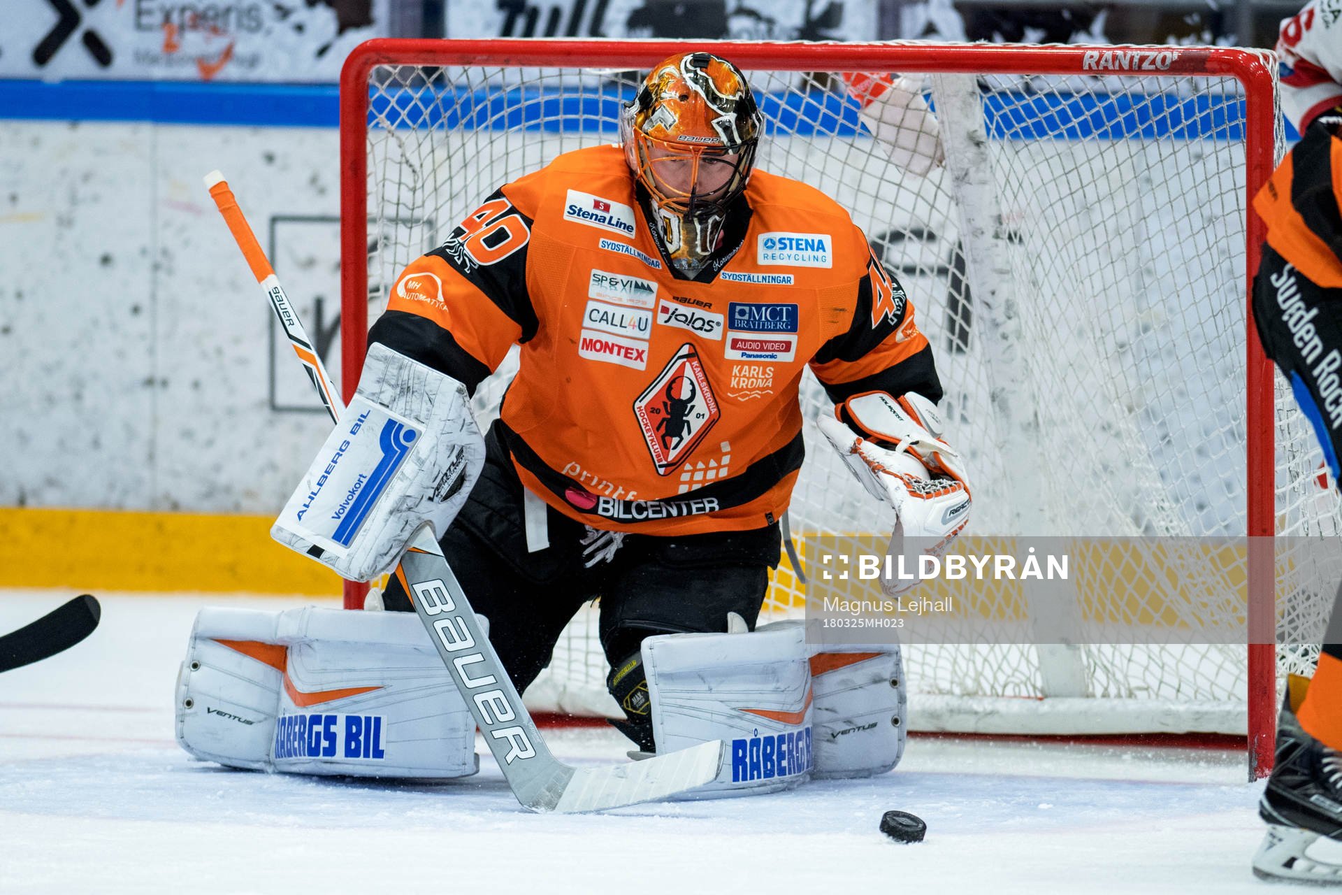 Karlskronas målvakt Johan Holmqvist