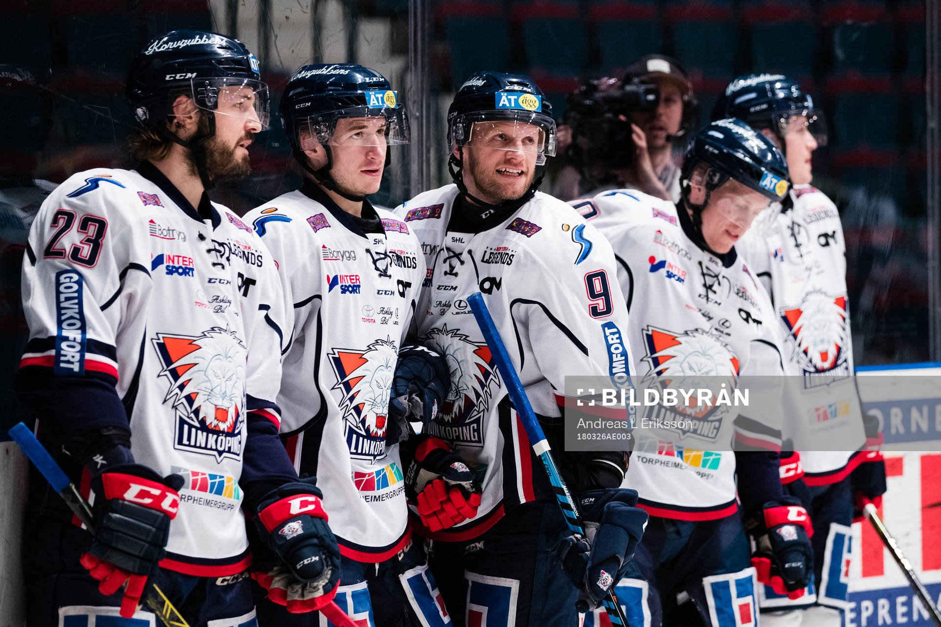 Linköpings Niklas Persson, Jacob Lilja och Tony Mårtensson
