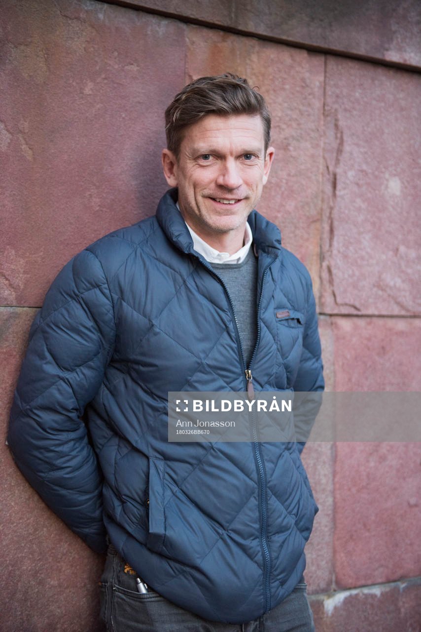 Jesper Blomqvist under en bokrelease för Tord Grips självbiografi Fotbollsspelarpojken den 26 mars 2018 i Stockholm.