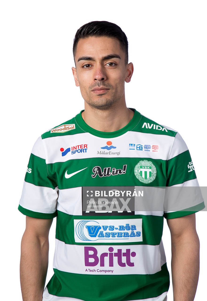 Västerås Koyar Salimi poserar för ett porträtt den 26 mars 2018 i Västerås.