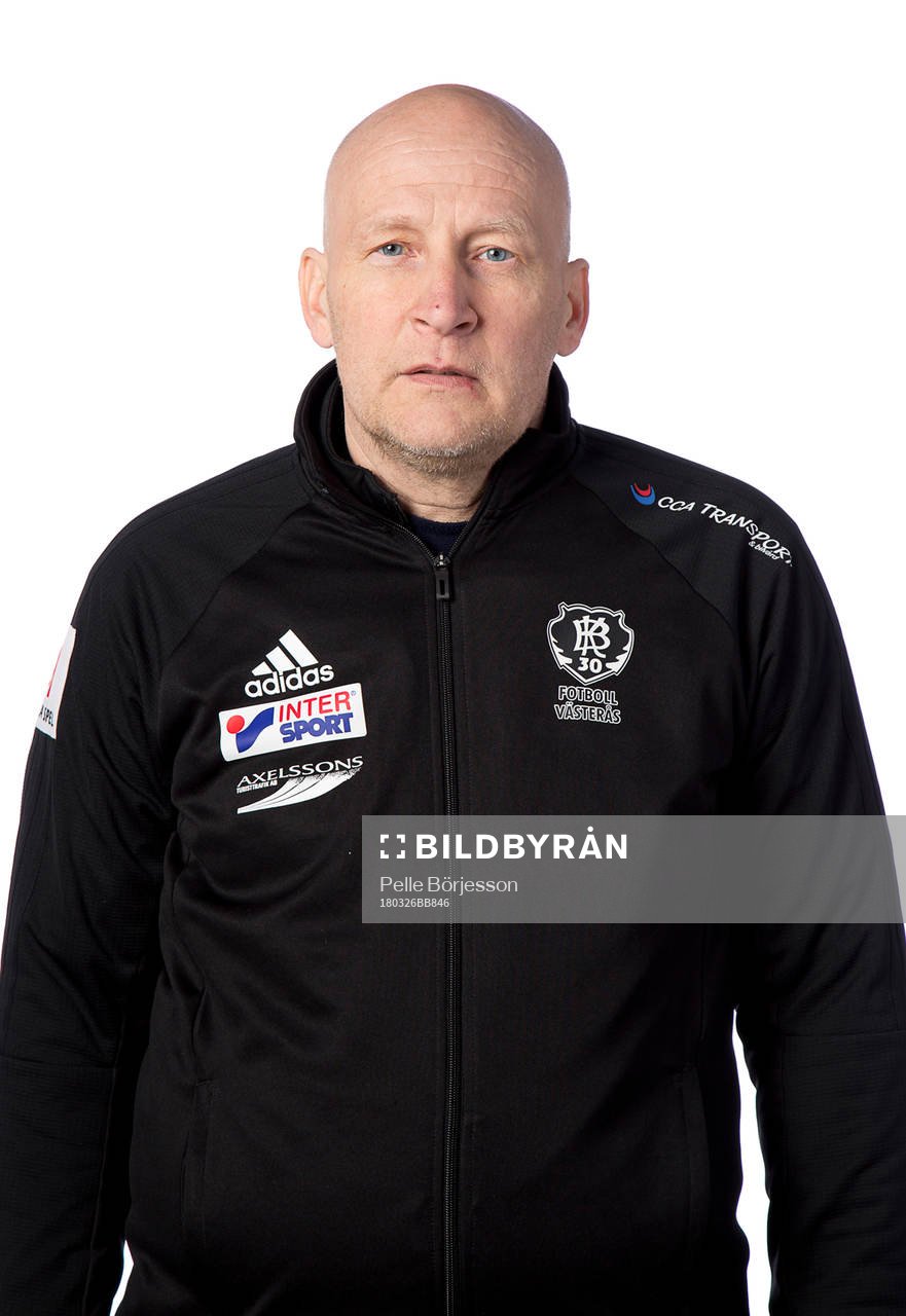 Västerås assisterande tränare Mika Korhonen poserar för ett porträtt den 26 mars 2018 i Västerås.