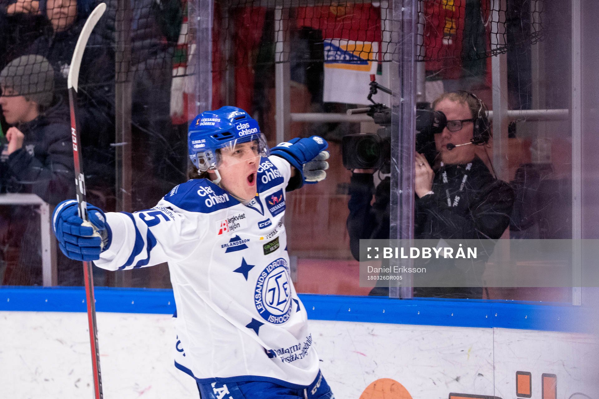 Leksands Johan Porsberger jublar