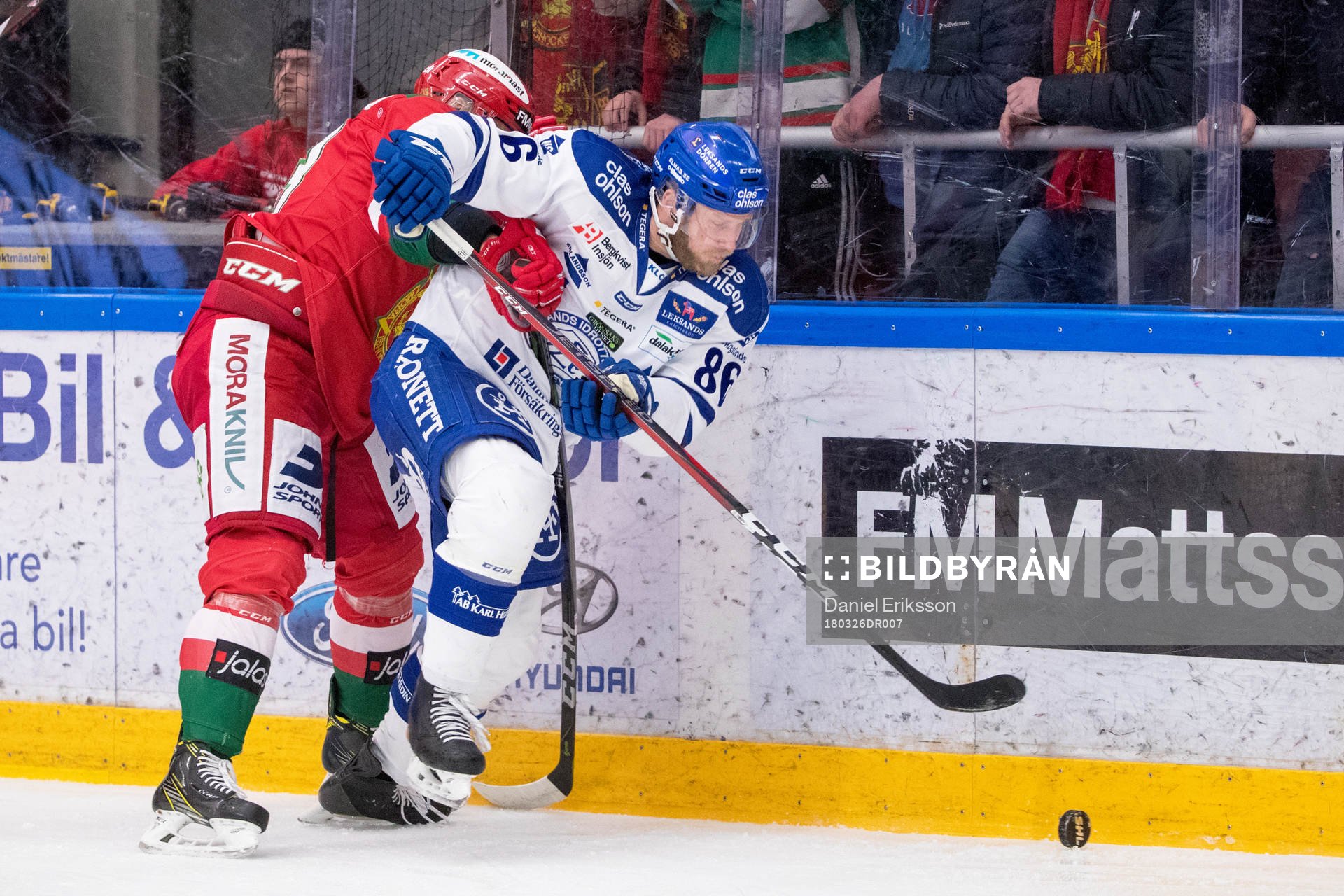 Moras Tomas Skogs och Leksands Daniel Pietta